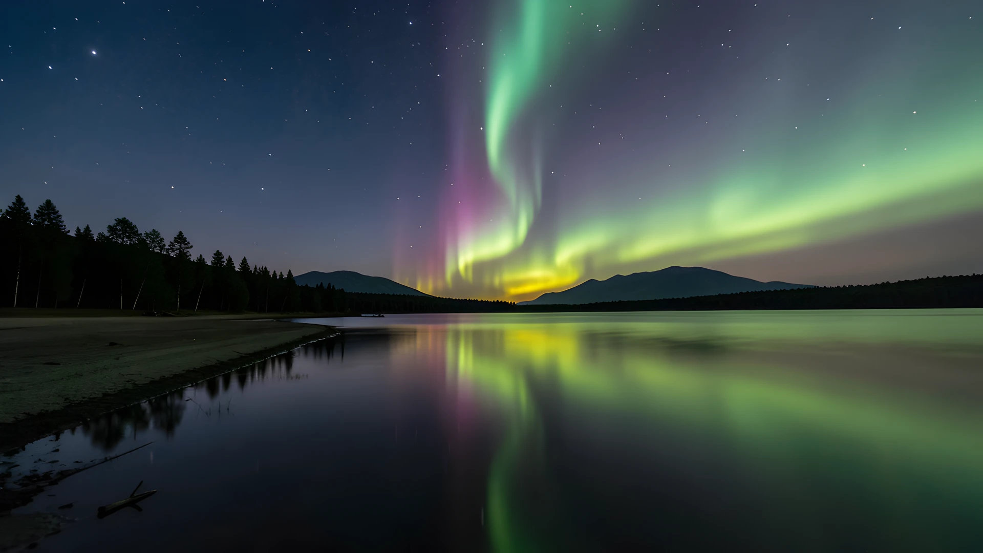 Aurora Waterfall