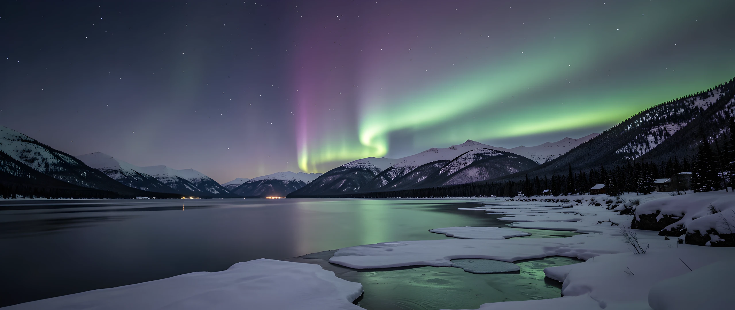 Frozen Northern Lights