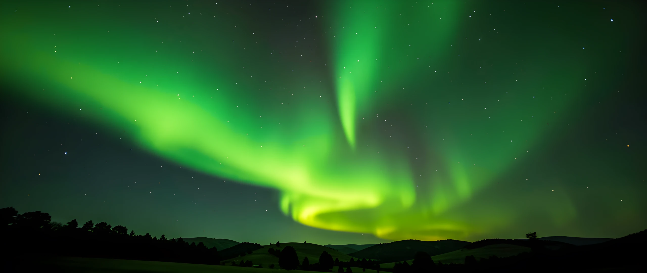 Aurora Green Sky