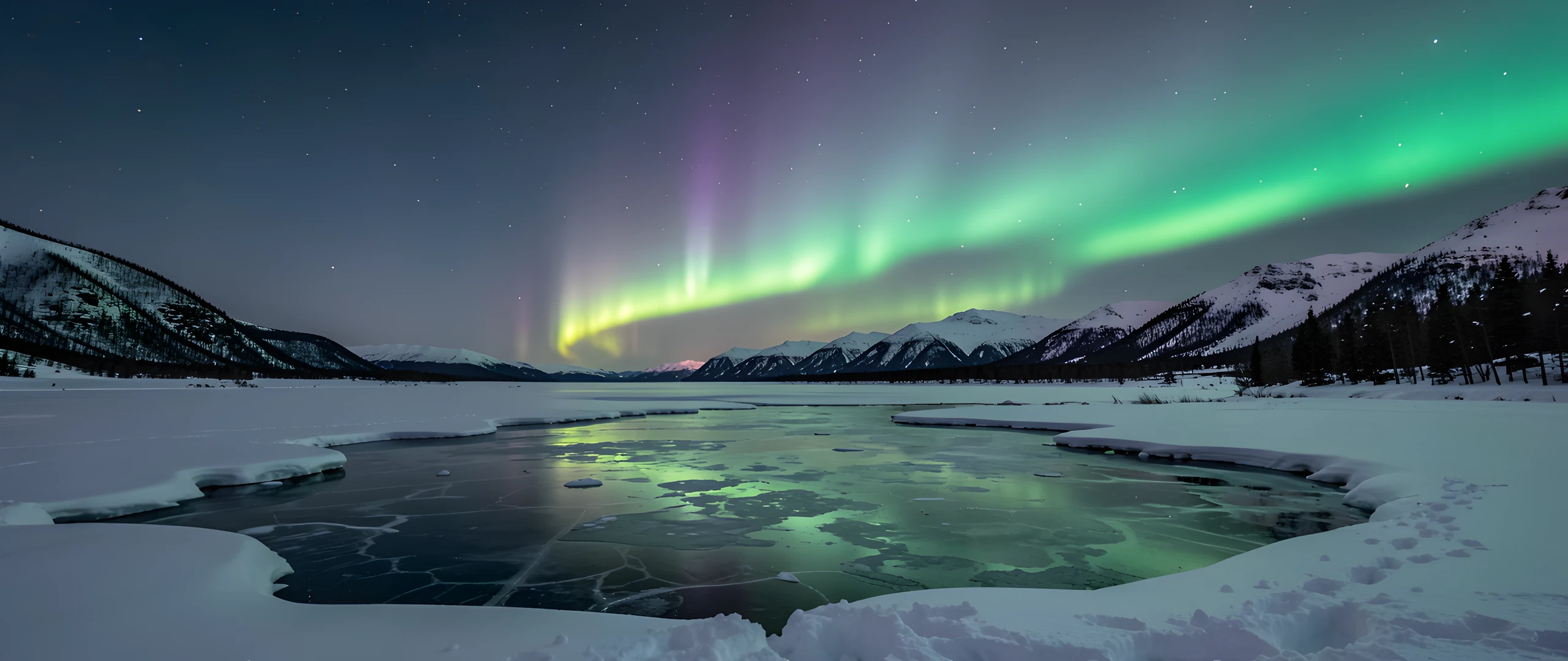 Frozen Winter Scene