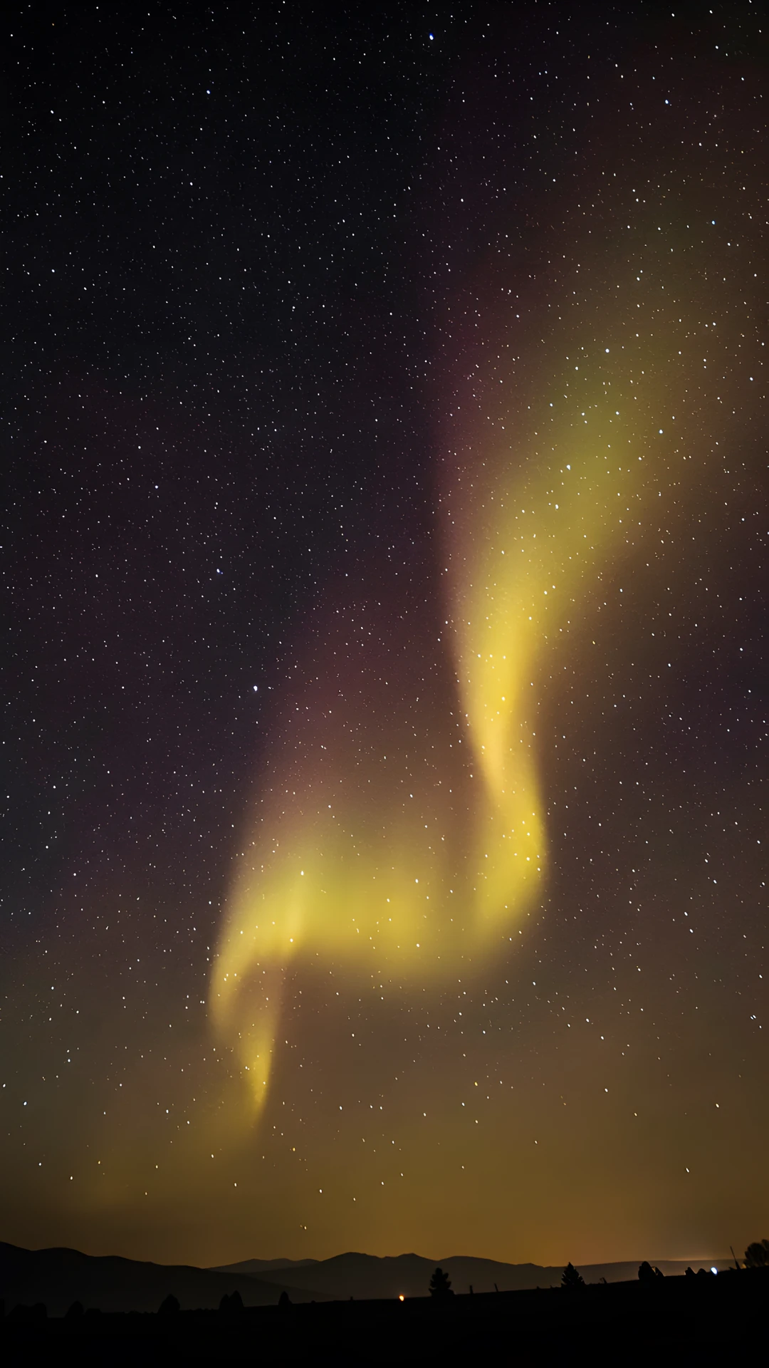 Golden Night Sky