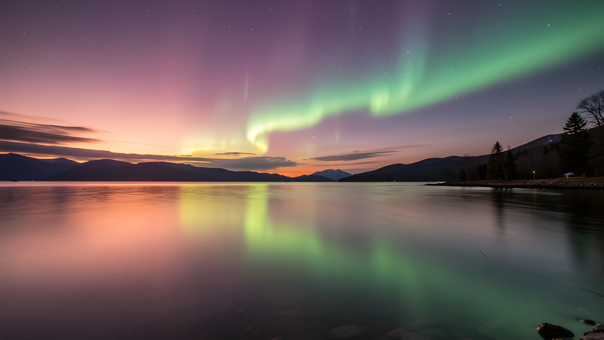 Aurora Waterfall