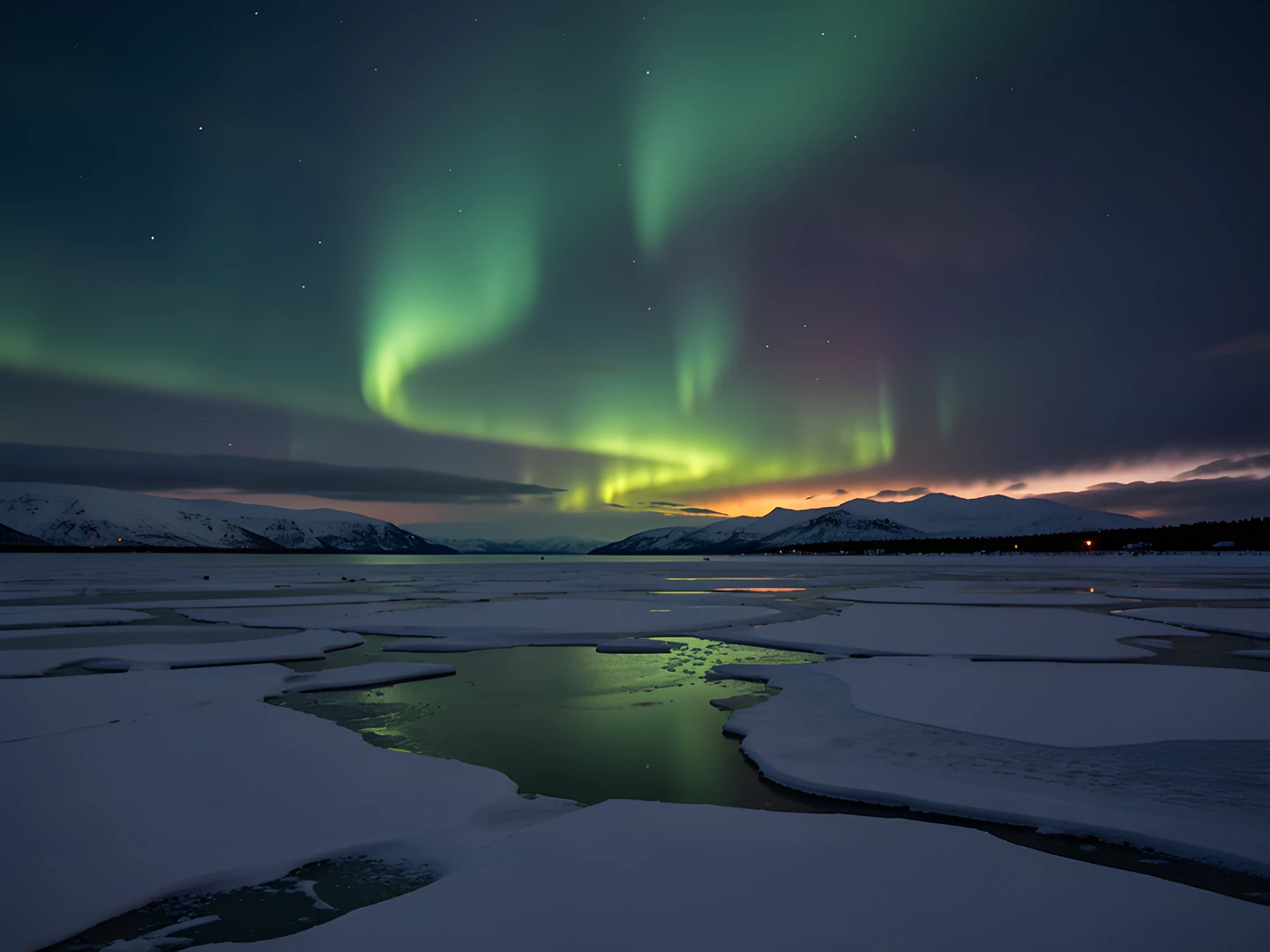Frozen Aurora Borealis