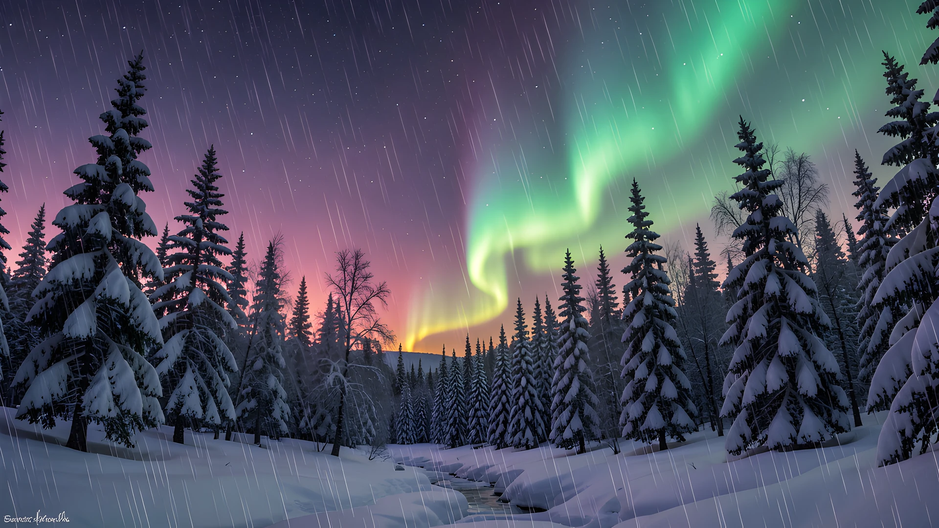 Aurora Snowfall