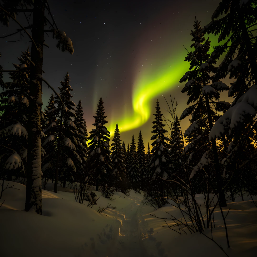 Northern Lights Scene