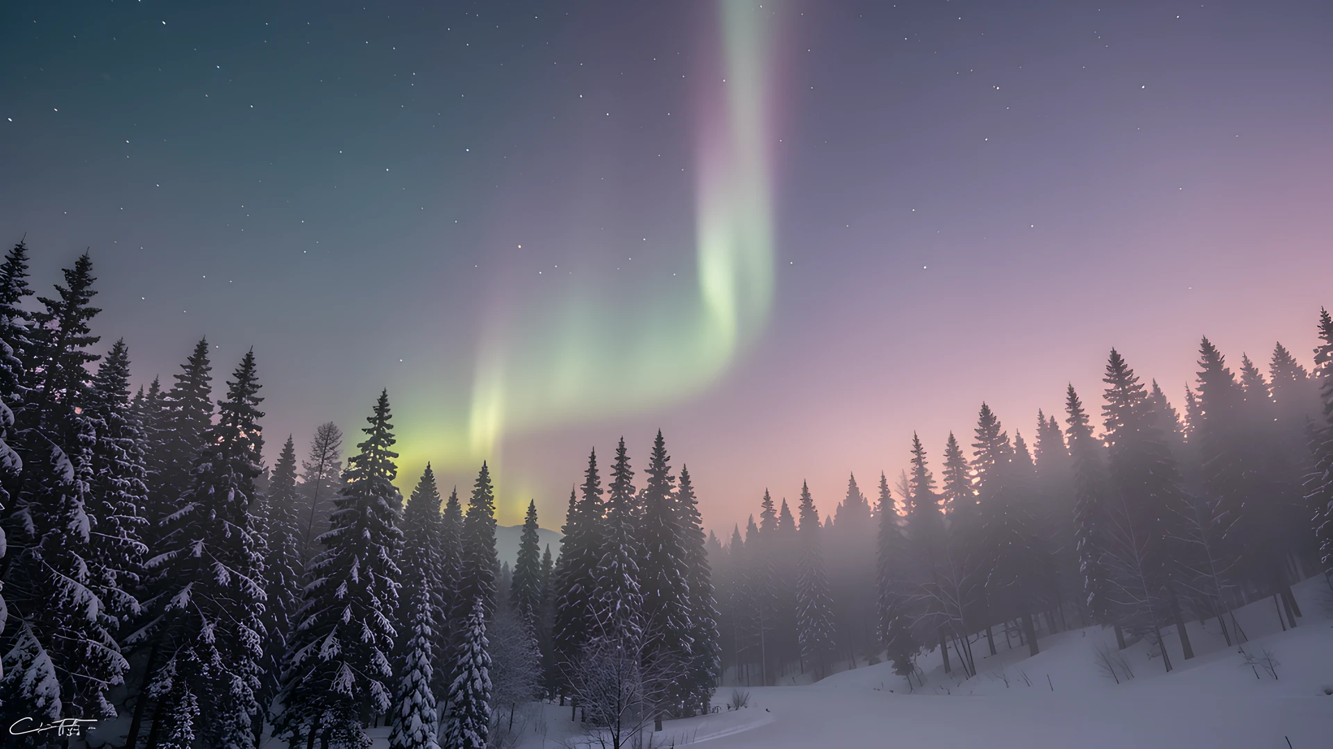 Frozen Forest Glow