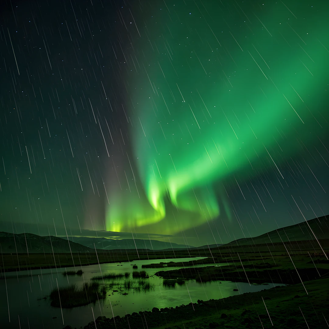 Aurora Green Sky