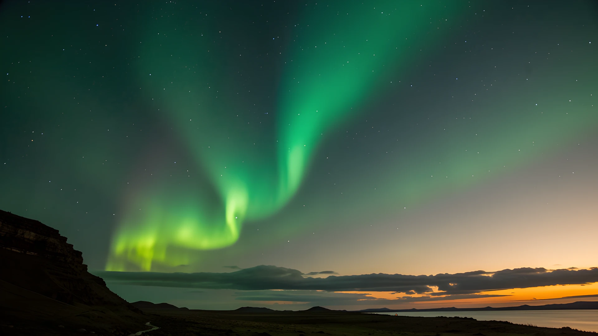 Aurora Sunset Dance