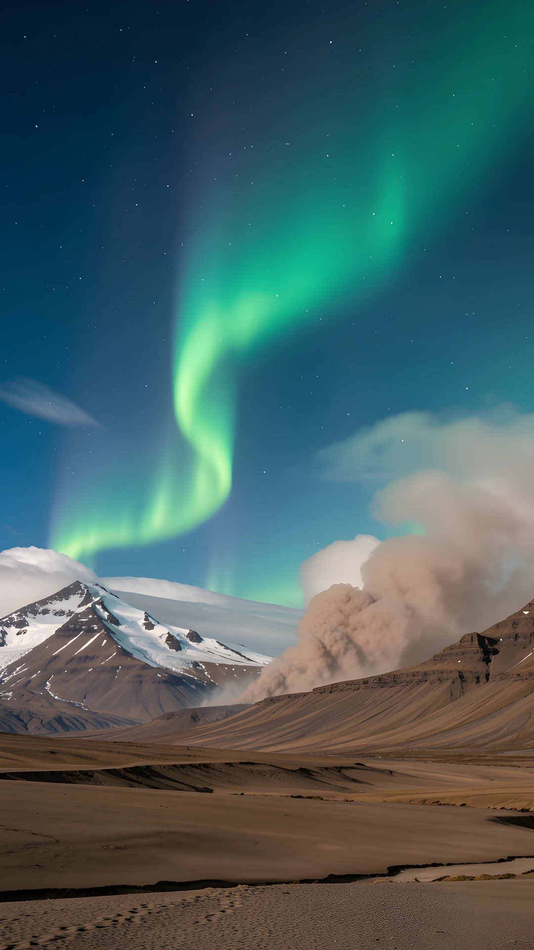Stormy Mountain Landscape