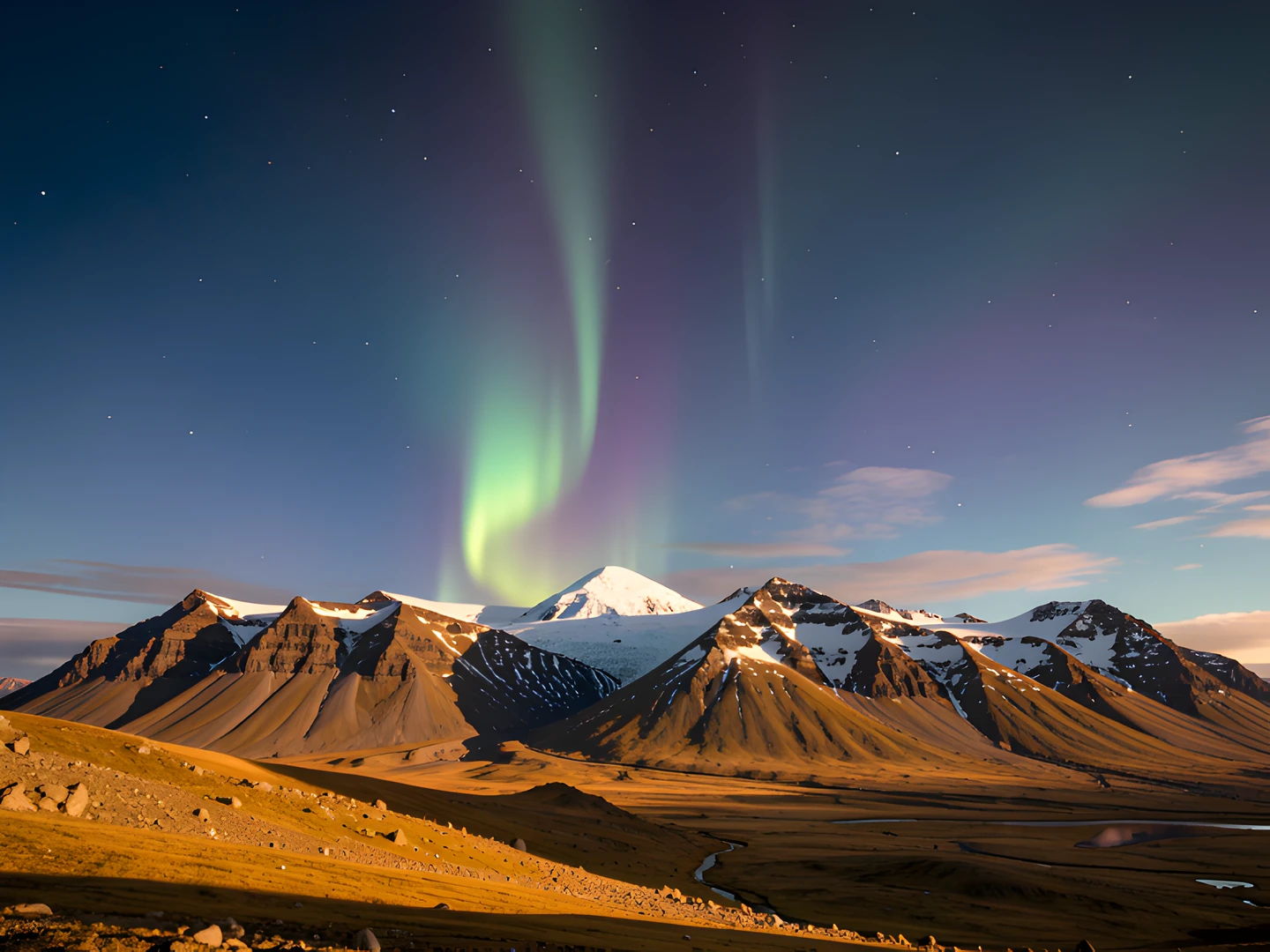 Icelandic Mountain Glow