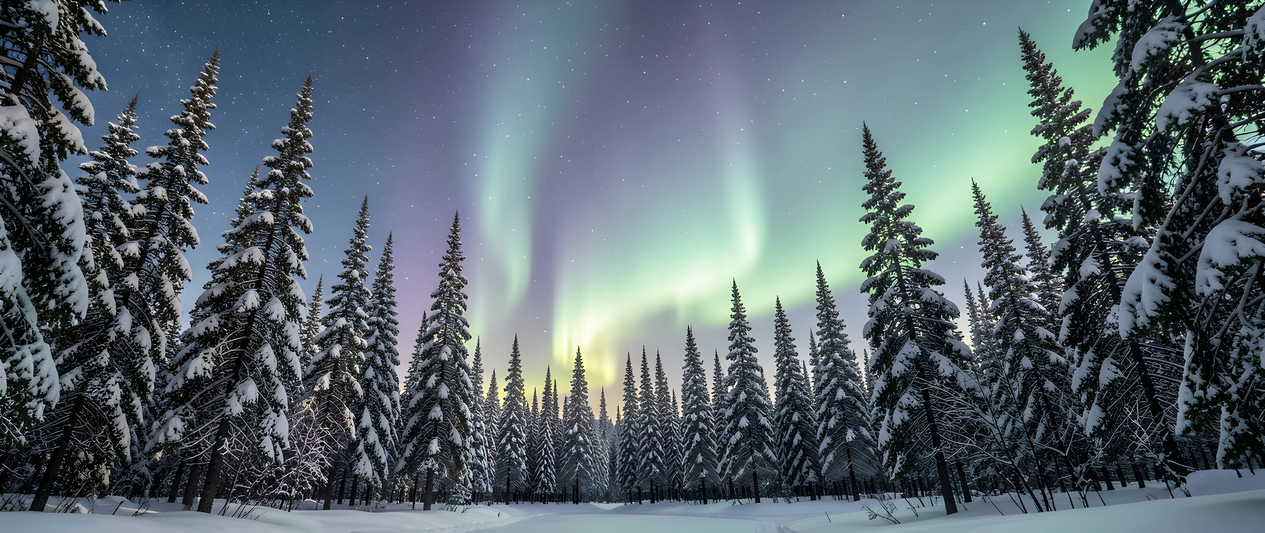Frozen Forest Glow