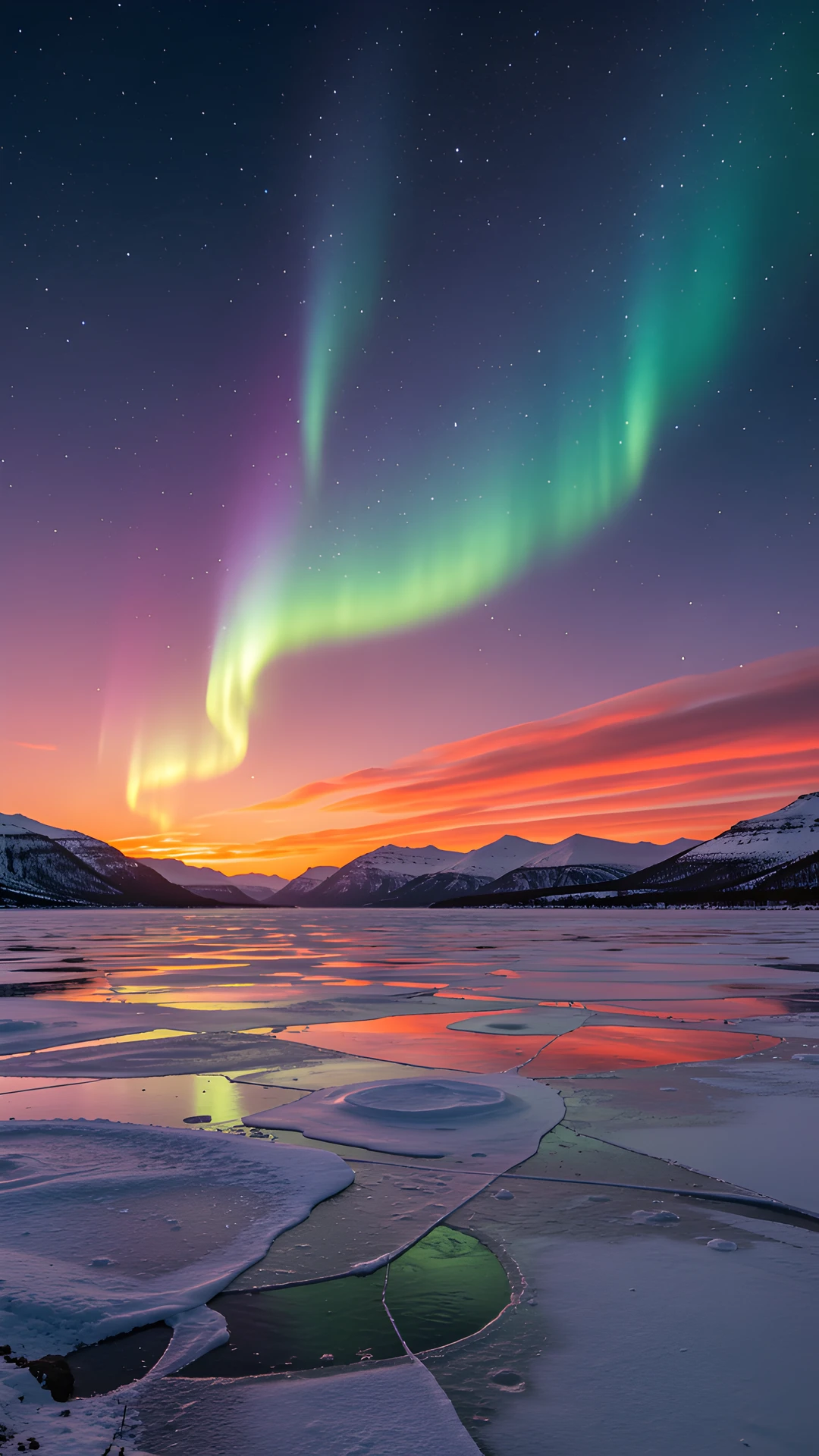 Frozen Aurora Sky