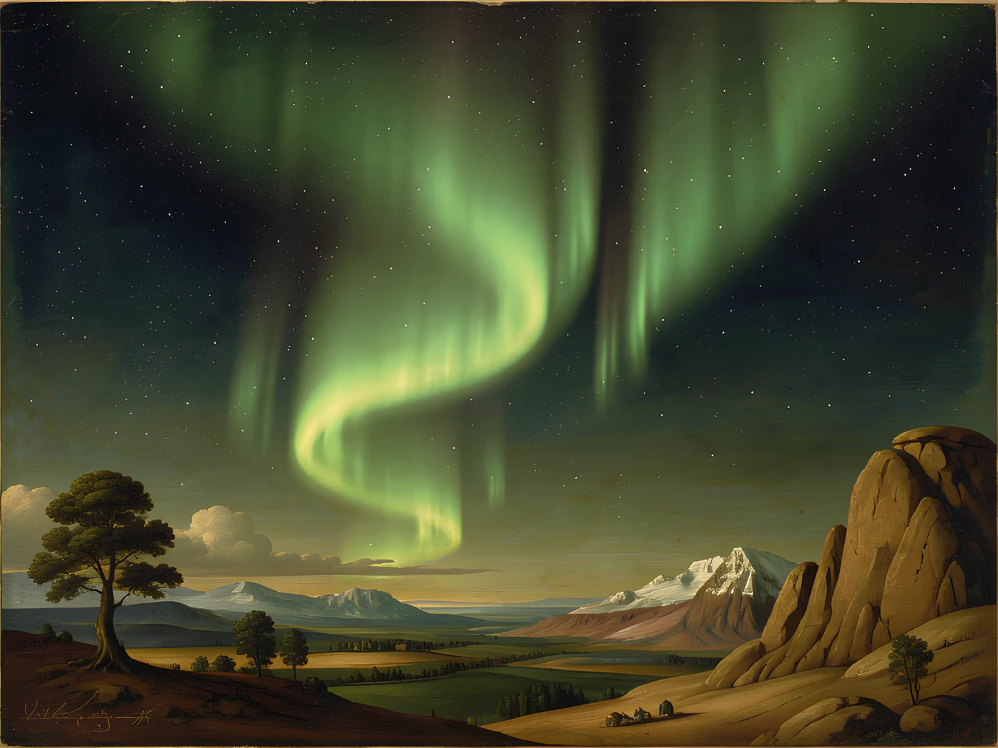 Northern Lights Landscape