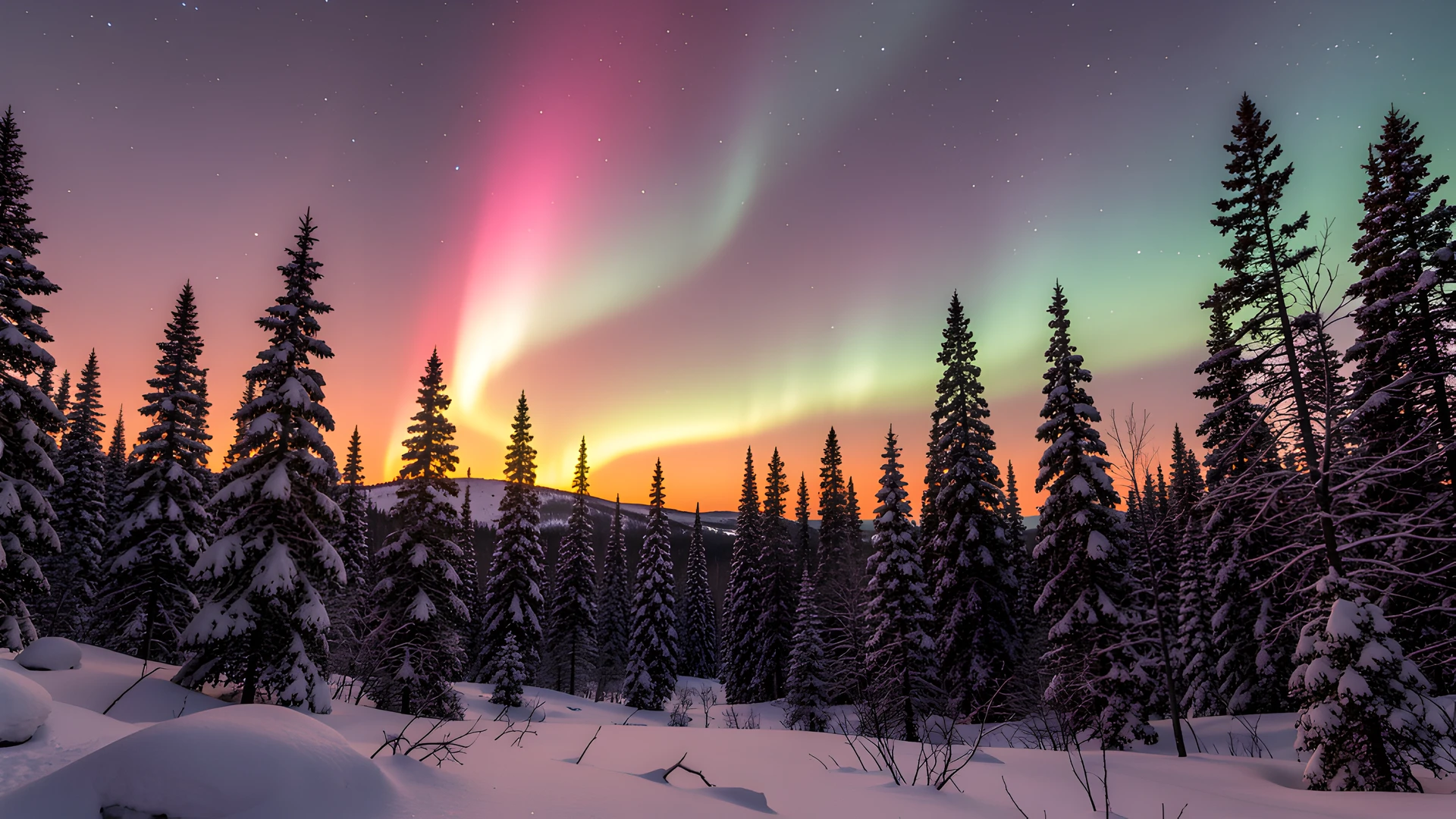 Aurora Snowscape
