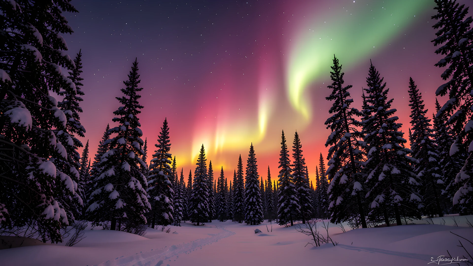 Aurora Snowscape