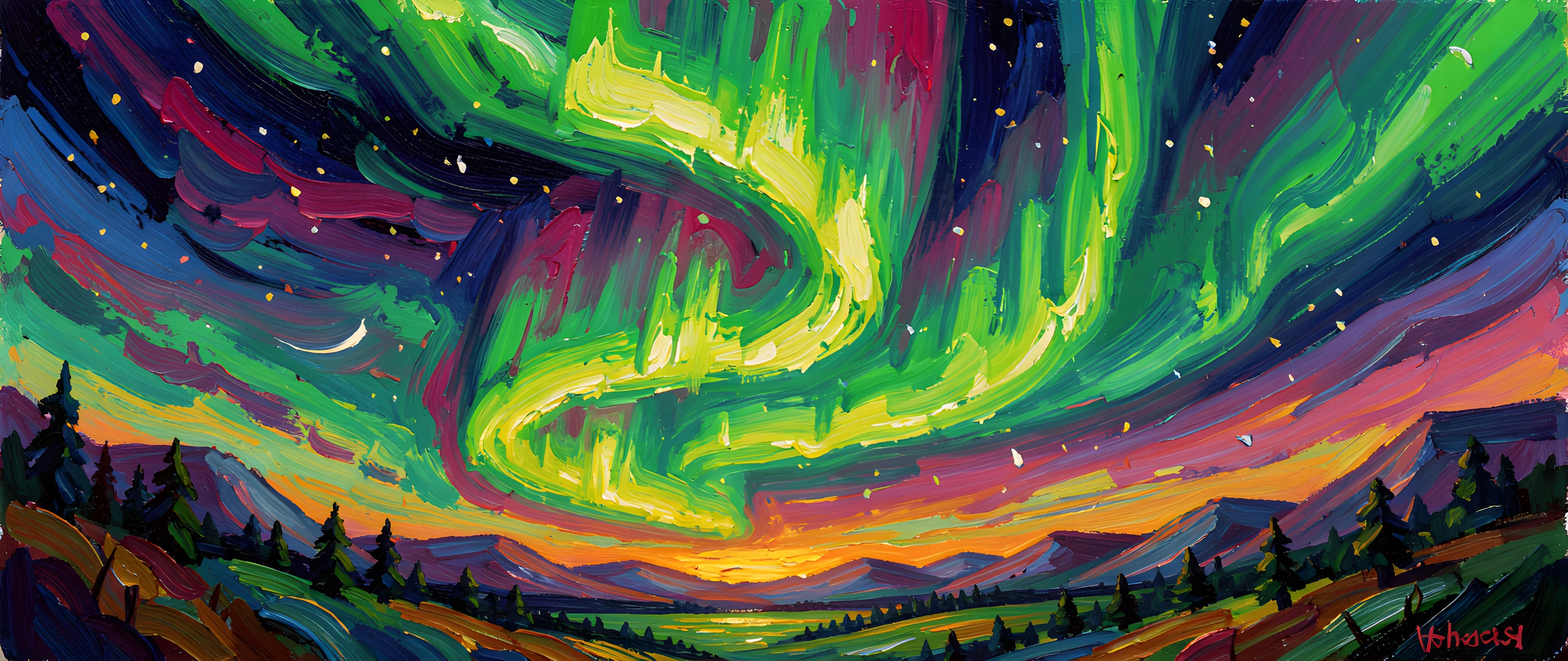 Aurora Brush Dance