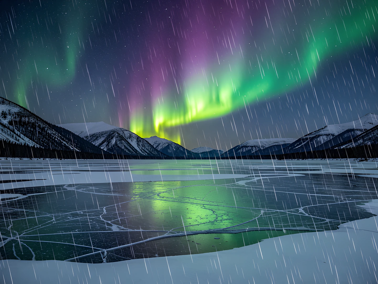 Frozen Northern Lights