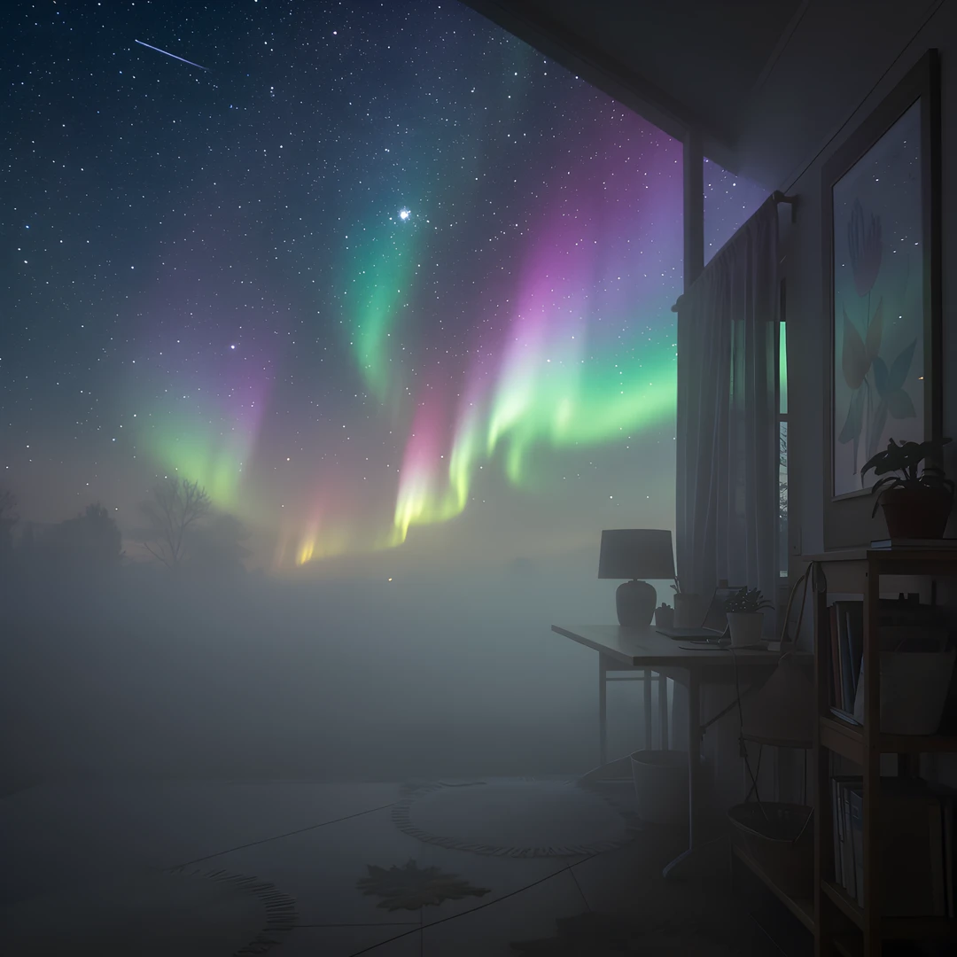 Northern Lights Scene