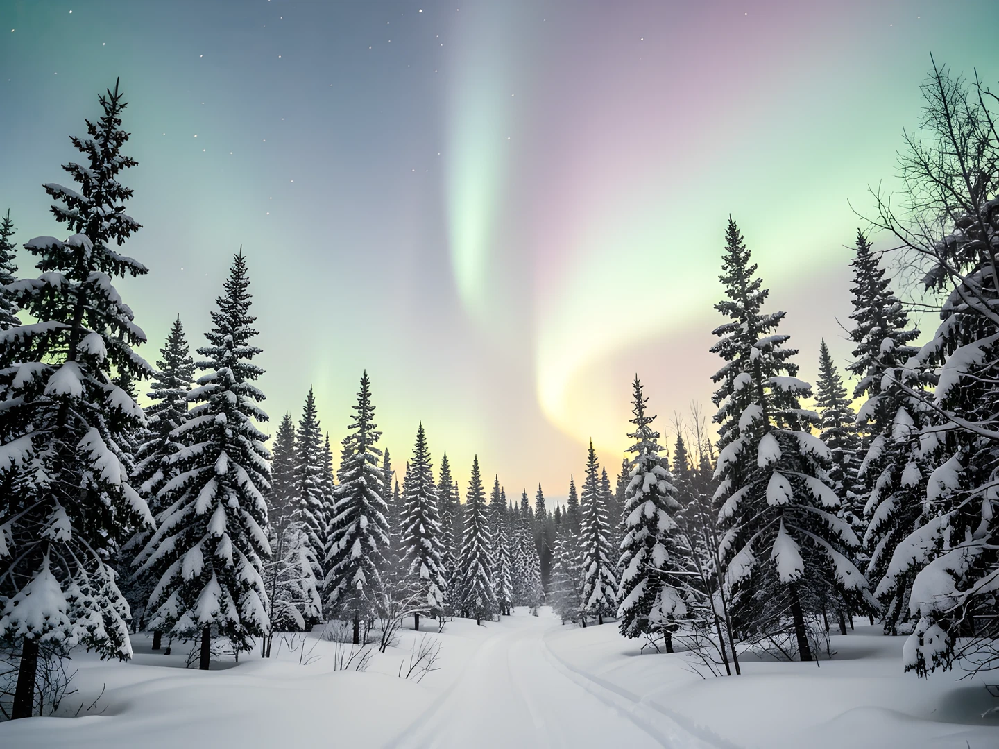 Frozen Forest Glow
