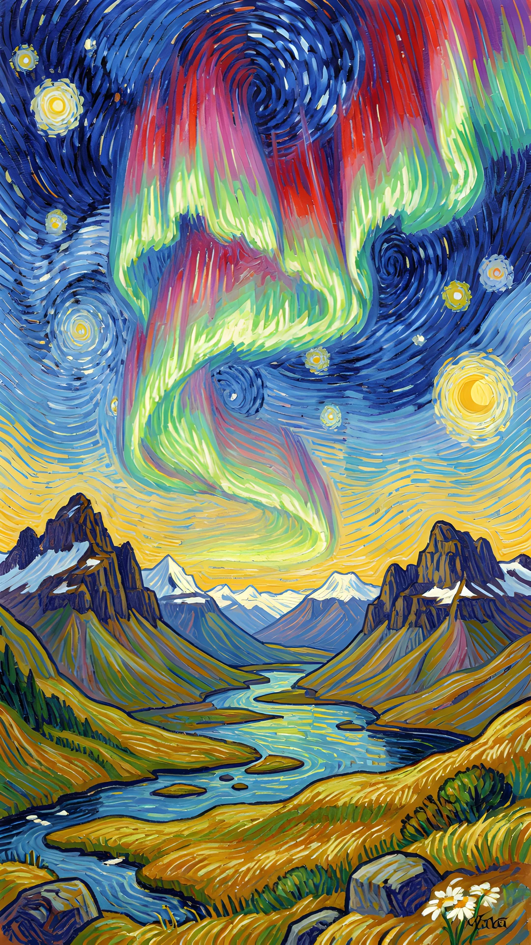 Northern Lights Landscape
