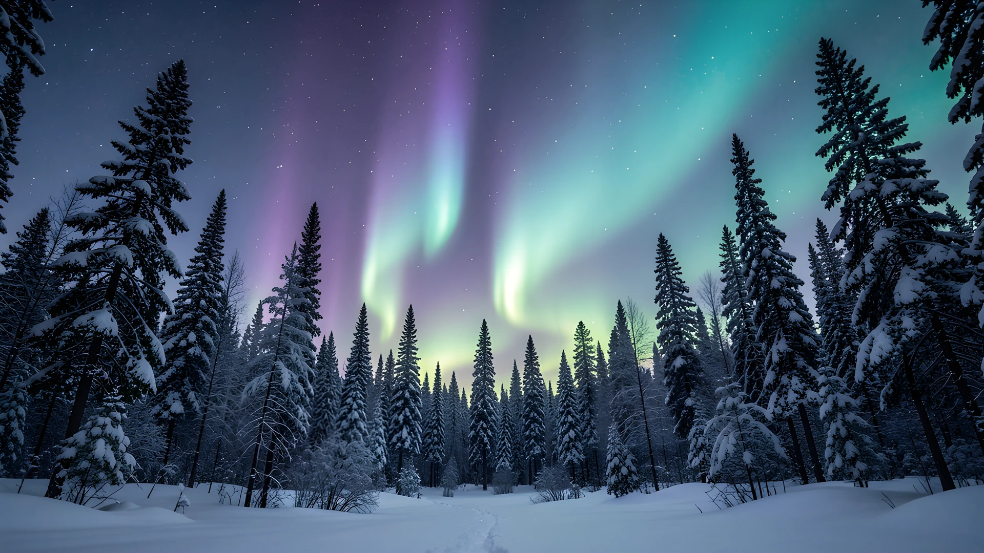 Frozen Northern Lights