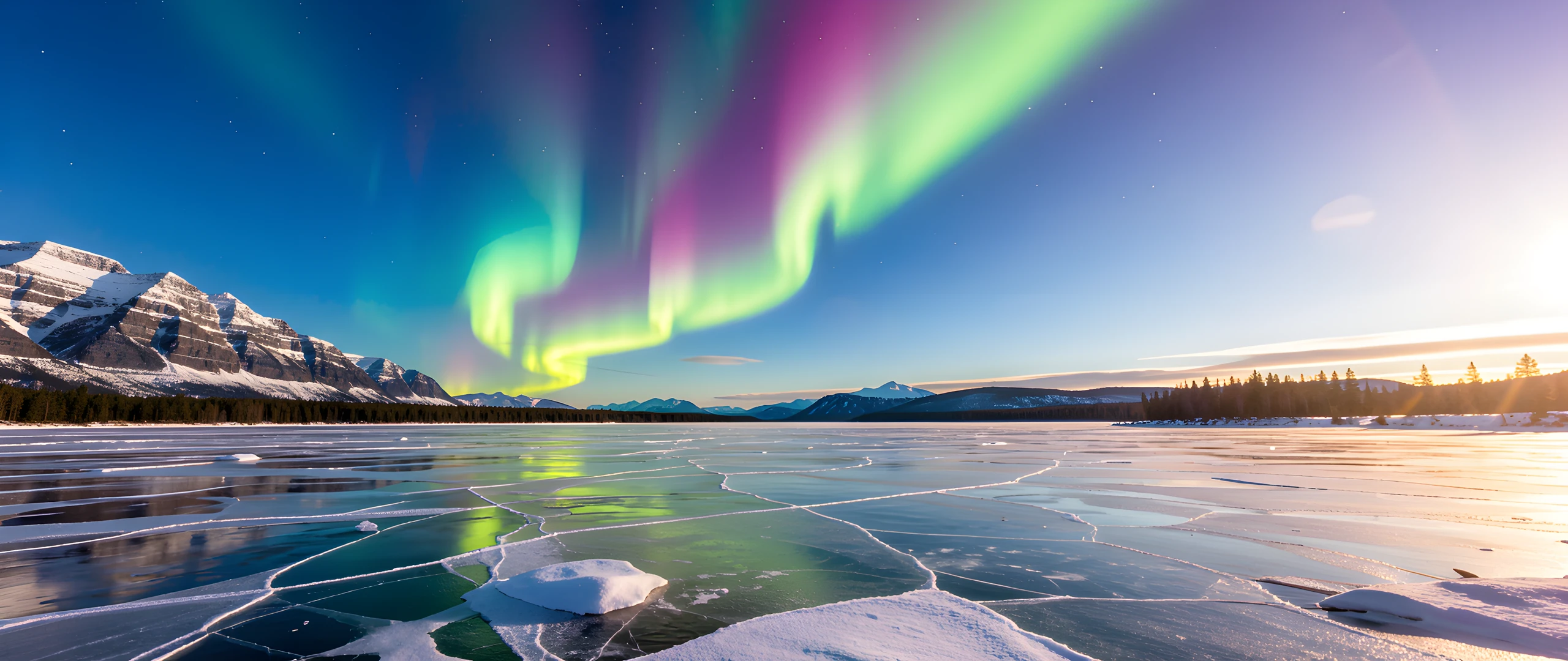 Frozen Northern Lights