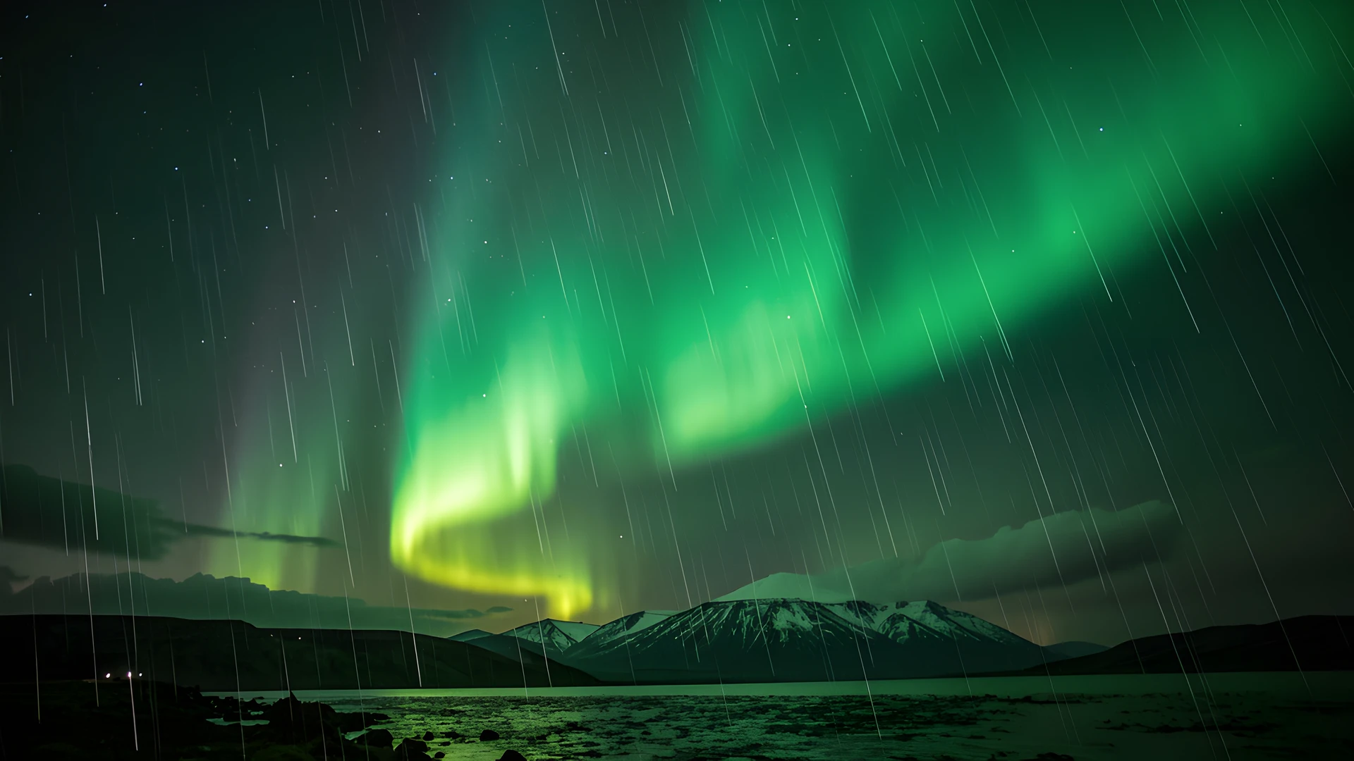 Aurora Green Sky