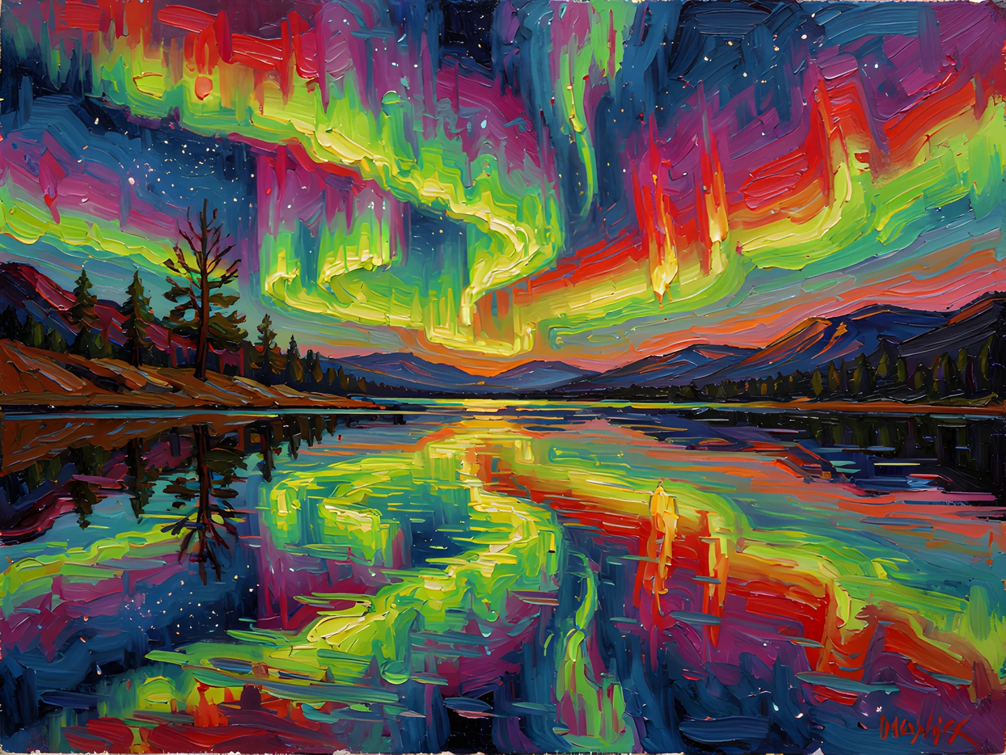 Aurora Night Sky