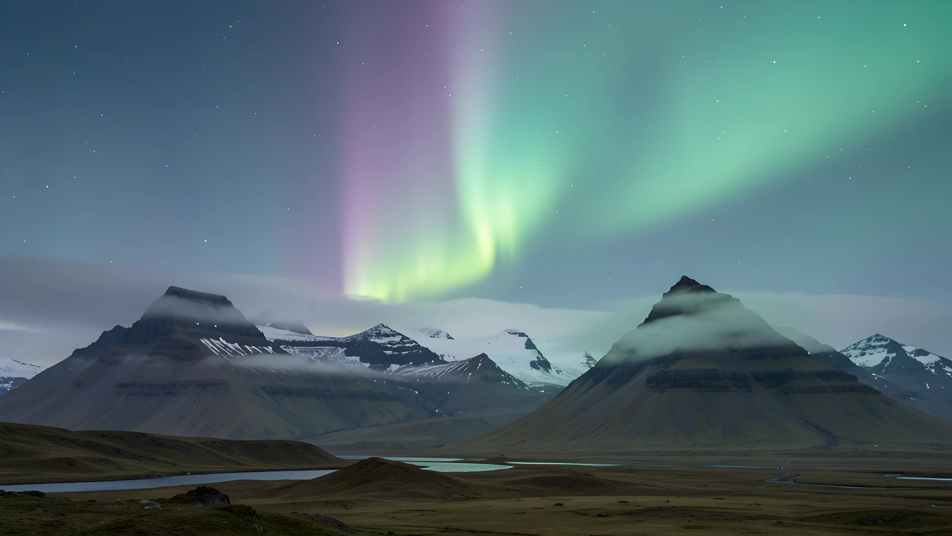Aurora Iceland Scene