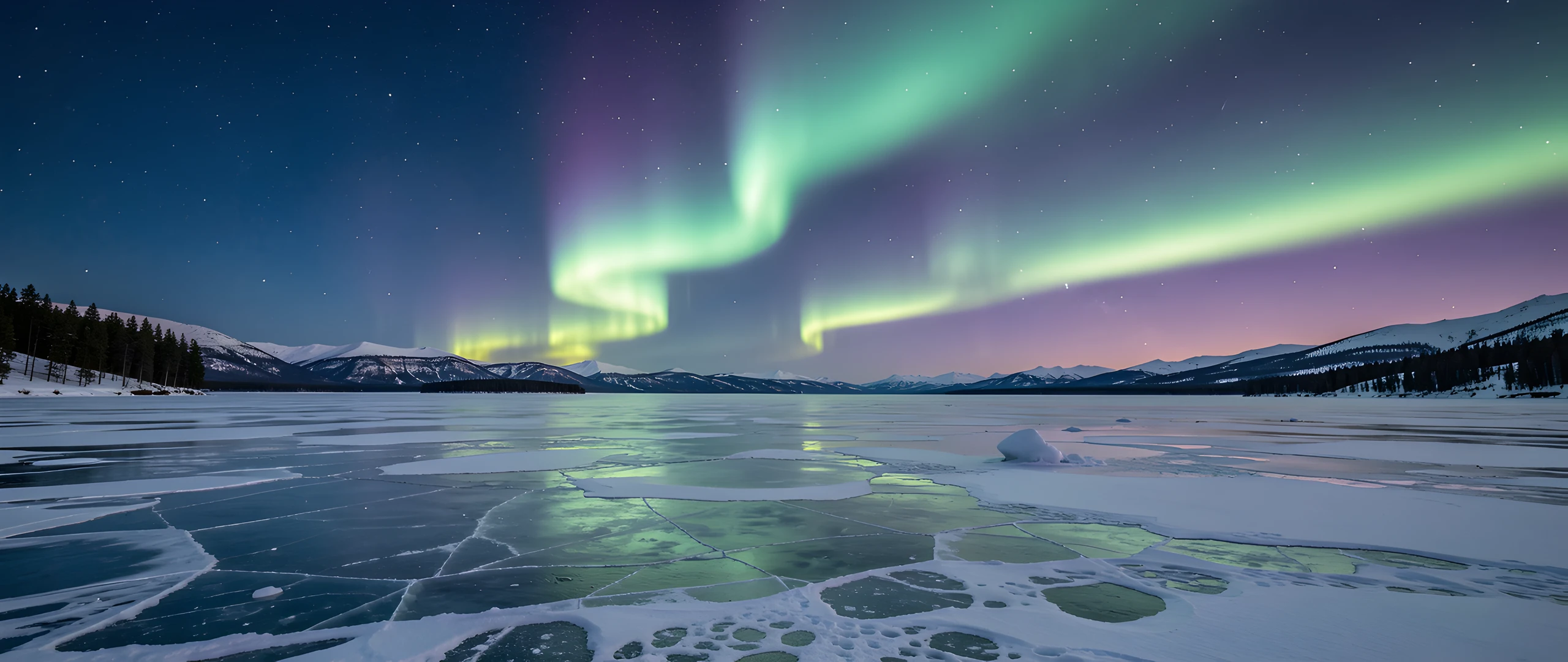 Frozen Northern Lights