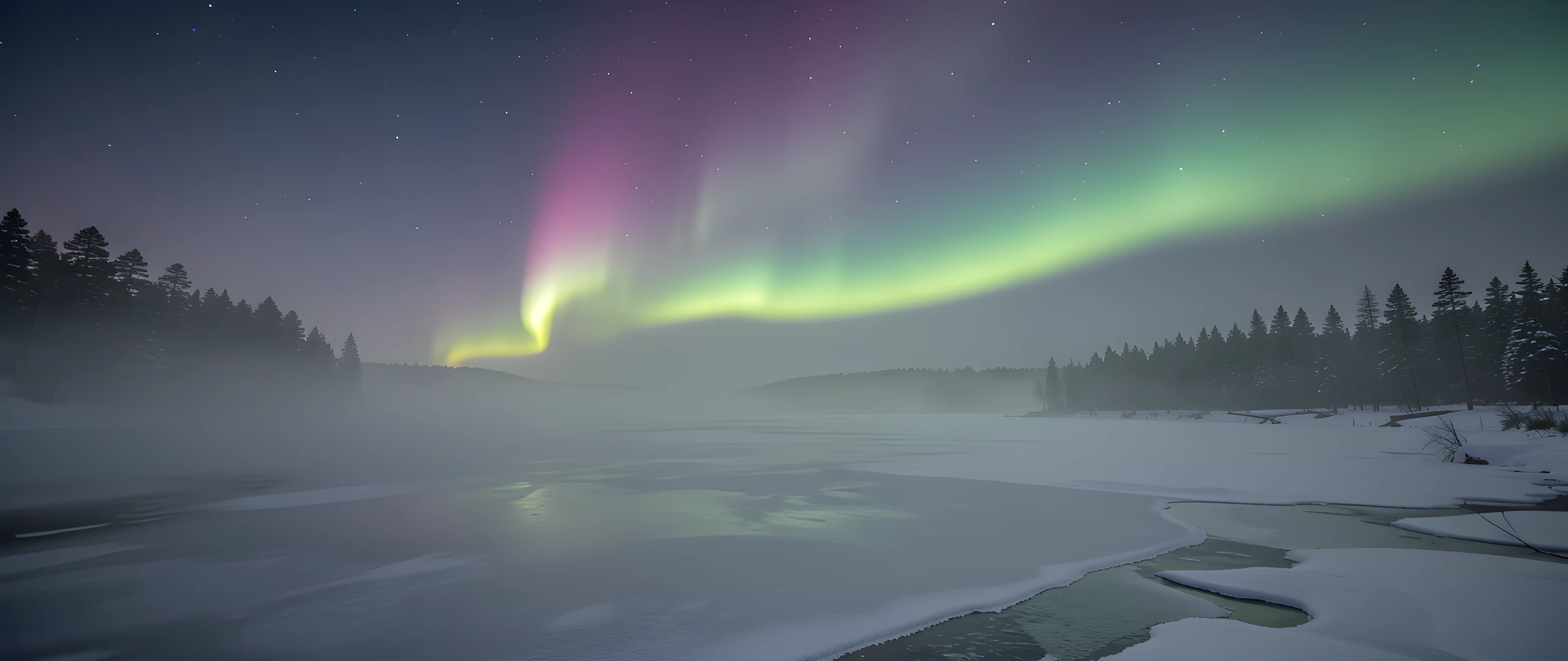 Frozen Northern Lights
