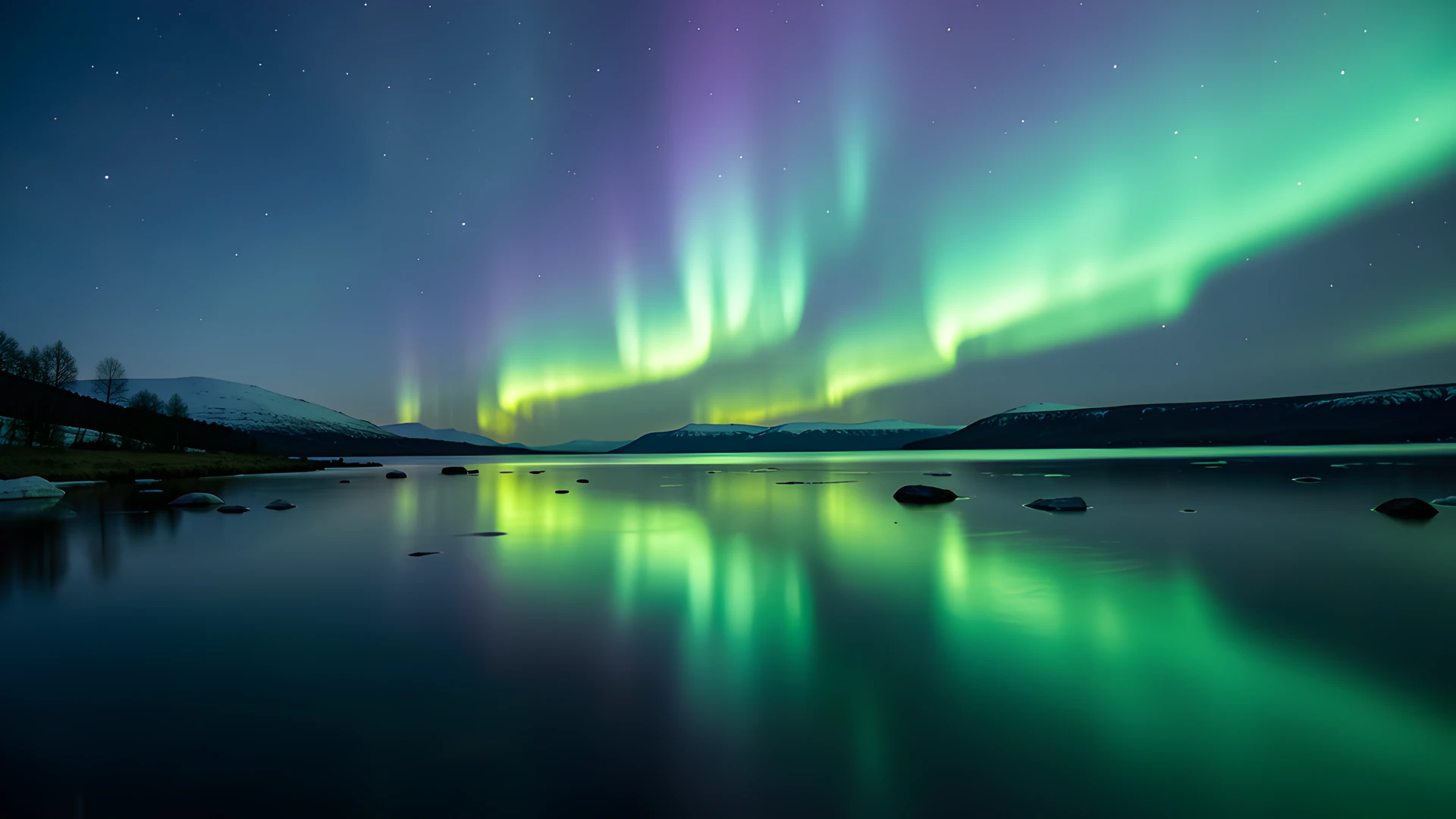 Northern Lights Skyline