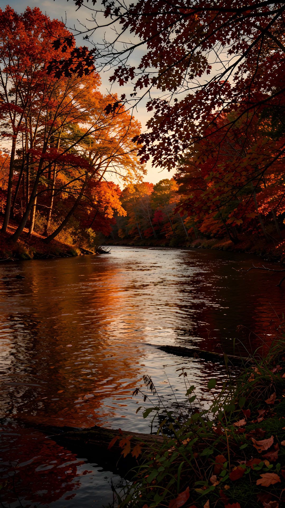 Golden River Twilight