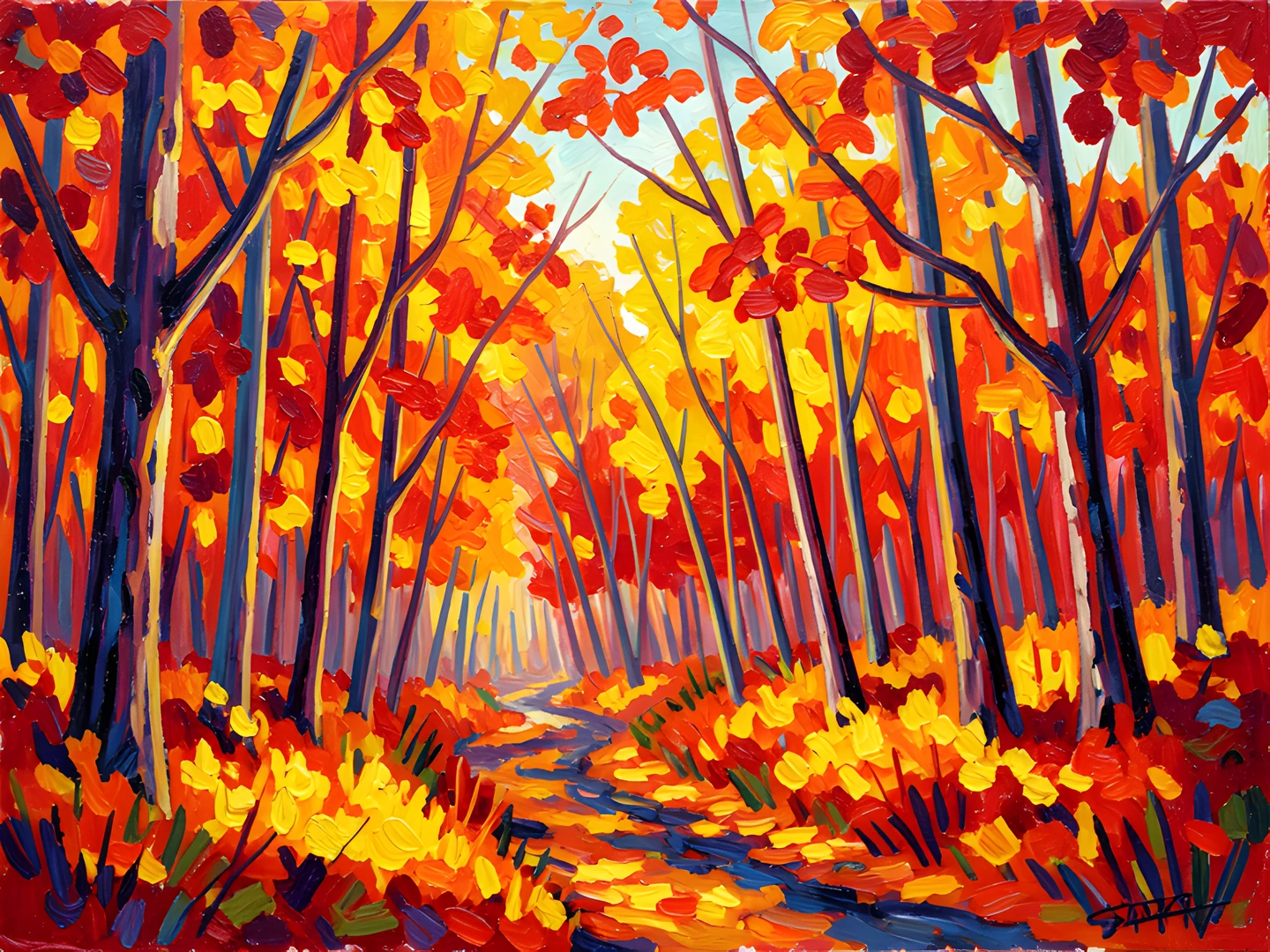 Autumn Brushstrokes