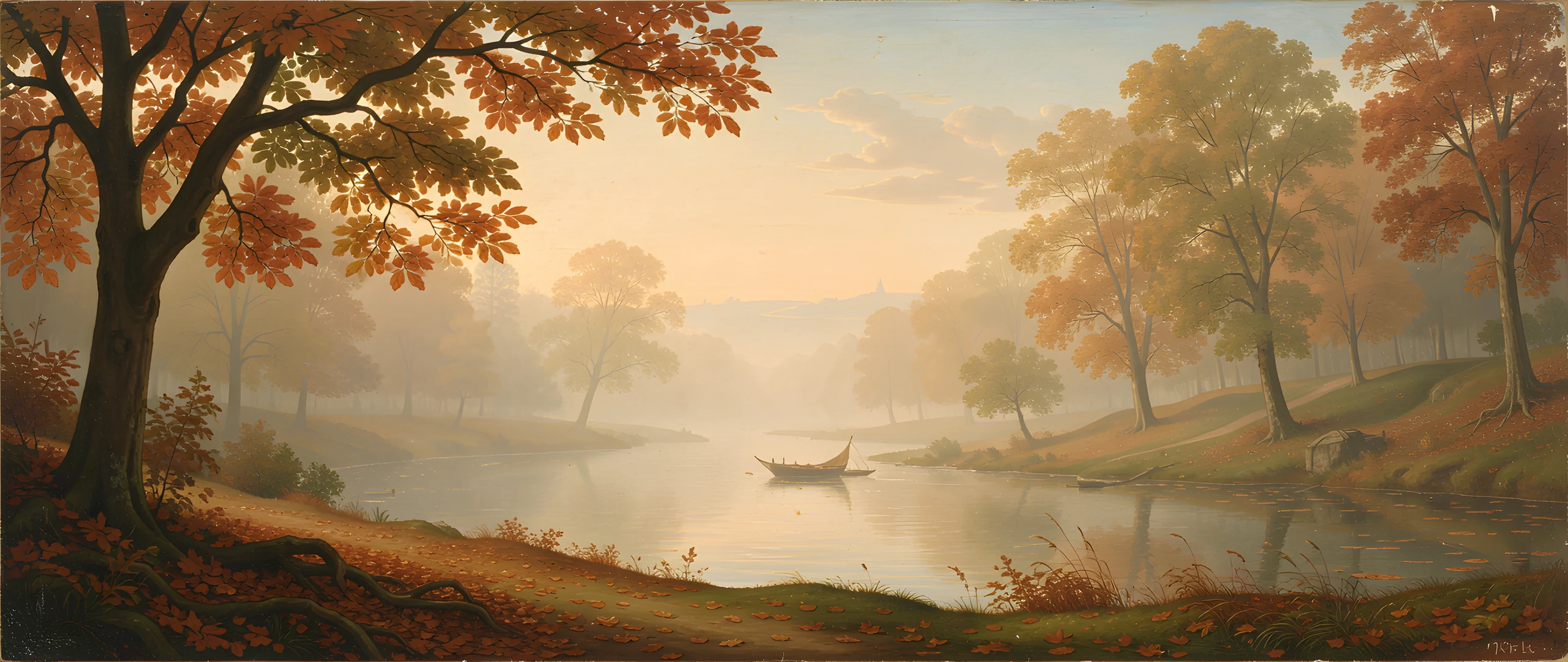 Misty Morning Landscape