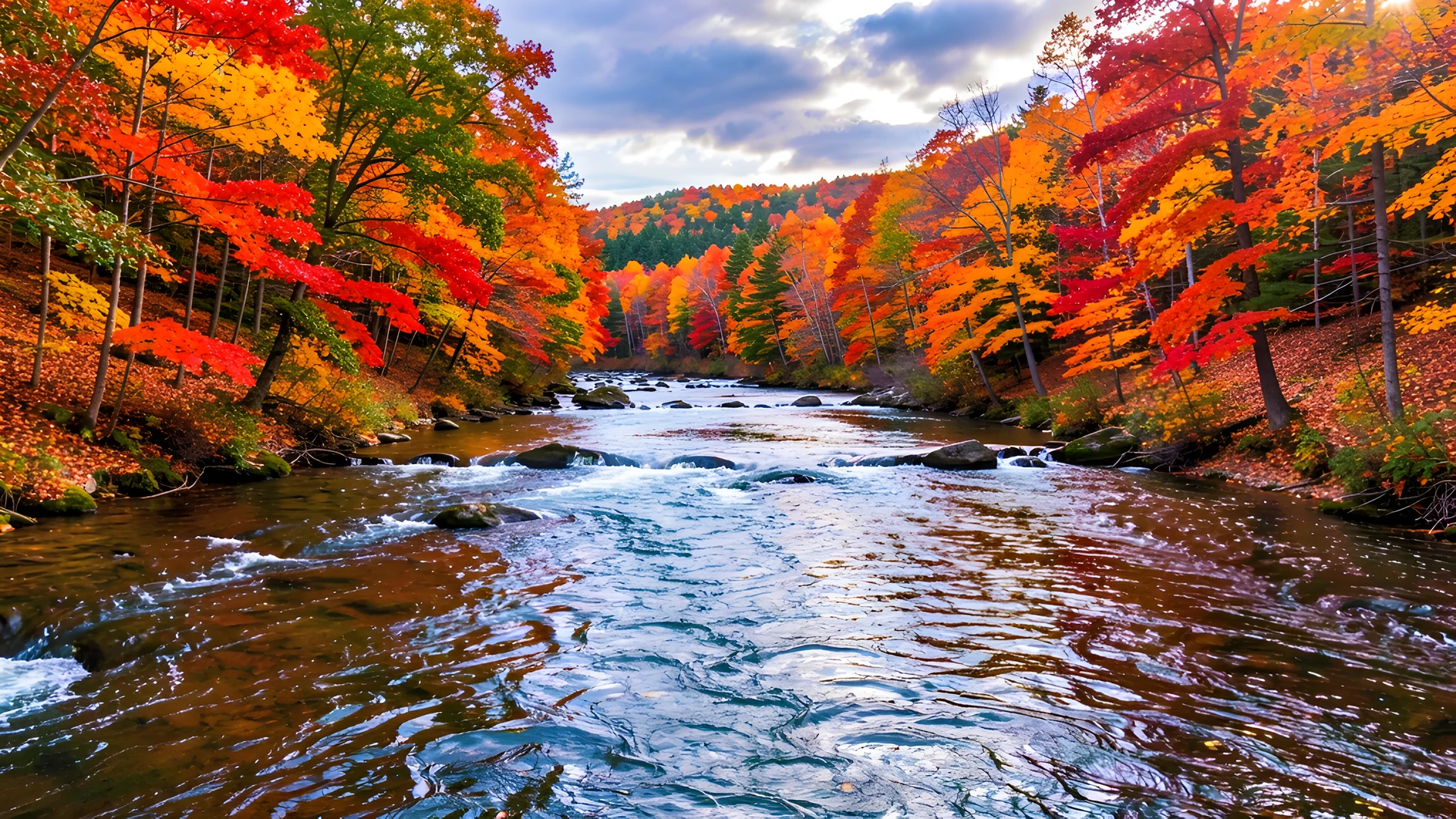 Golden River Scene