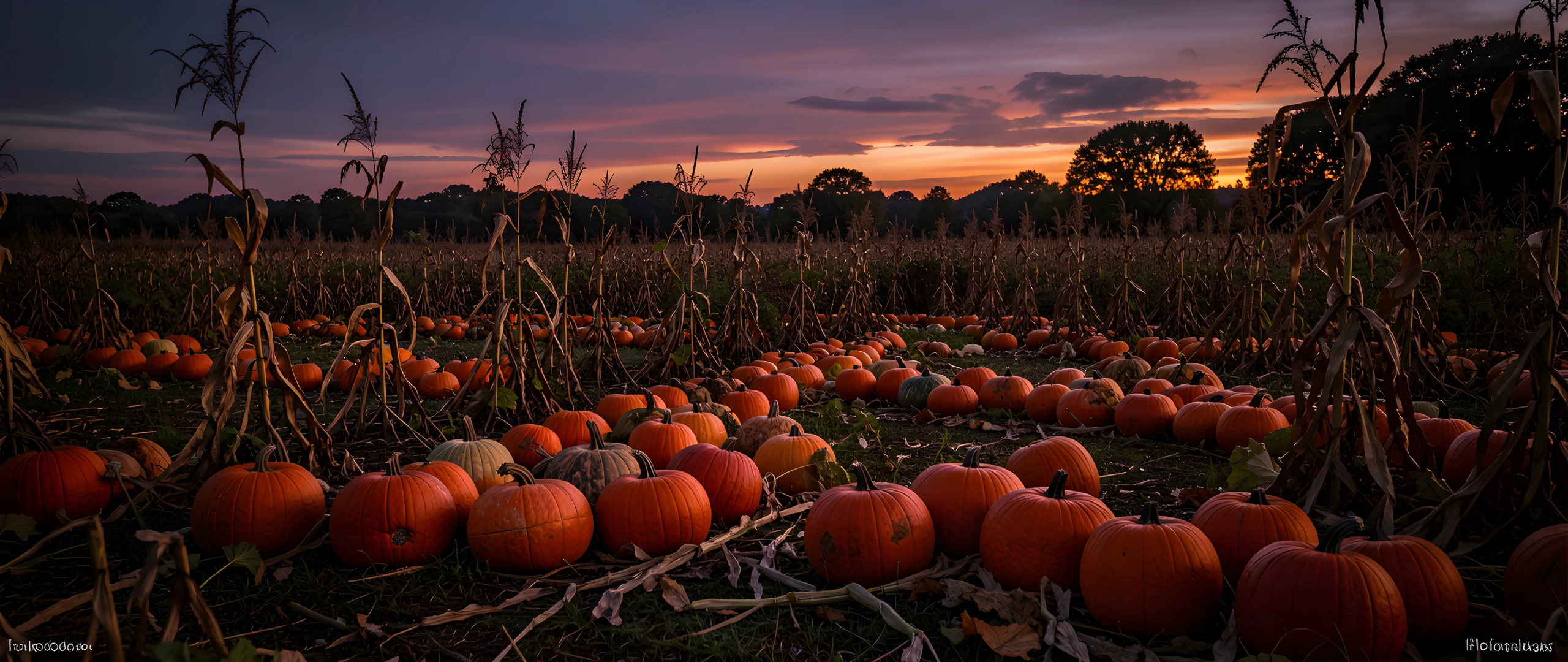 Pumpkin Sunset Glow