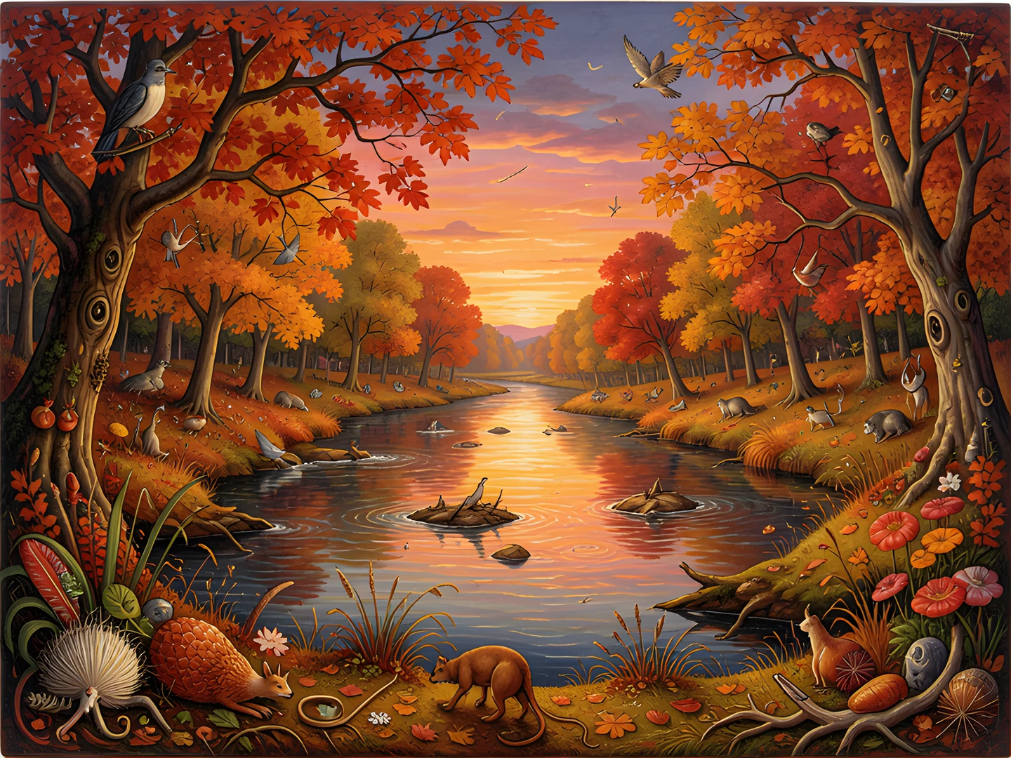 Autumn Sunset Hues