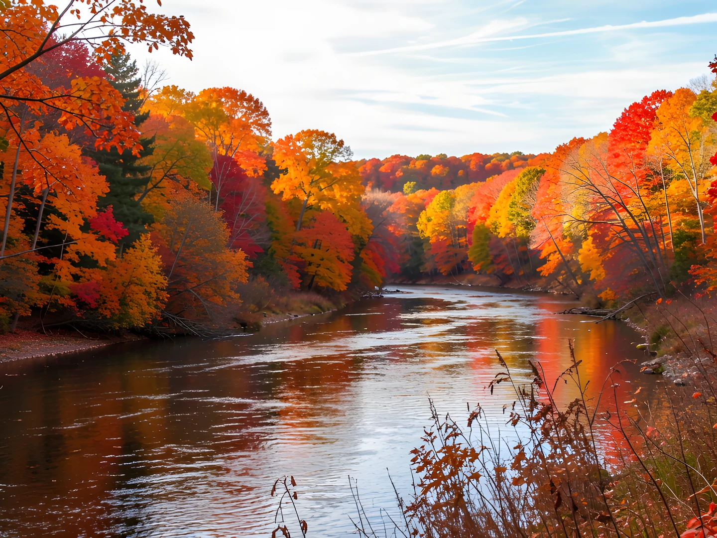 Golden River Scene