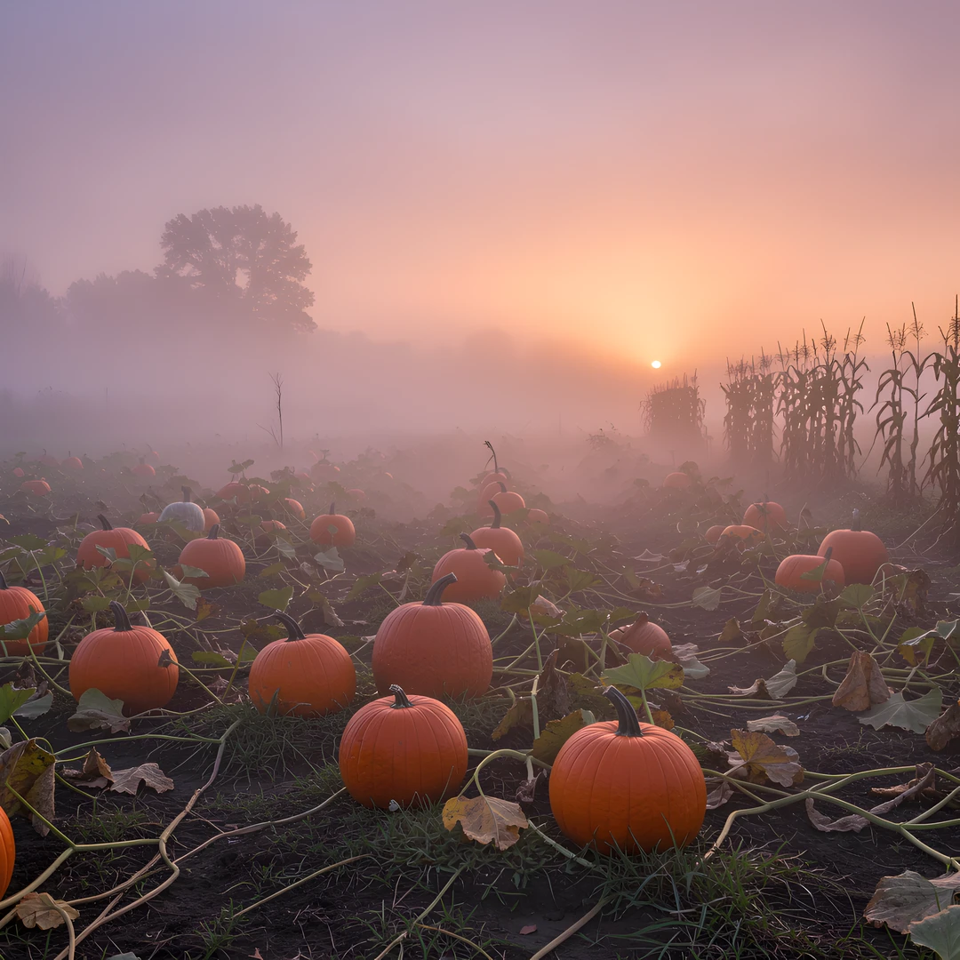 Autumn Harvest Scene