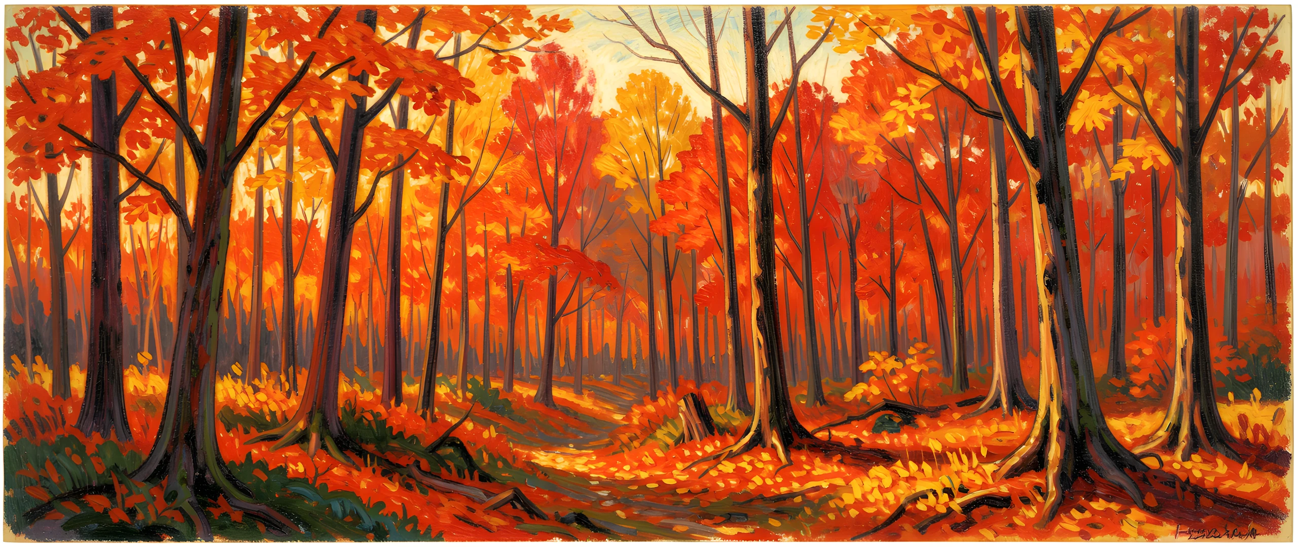 Forest Frosty Morning