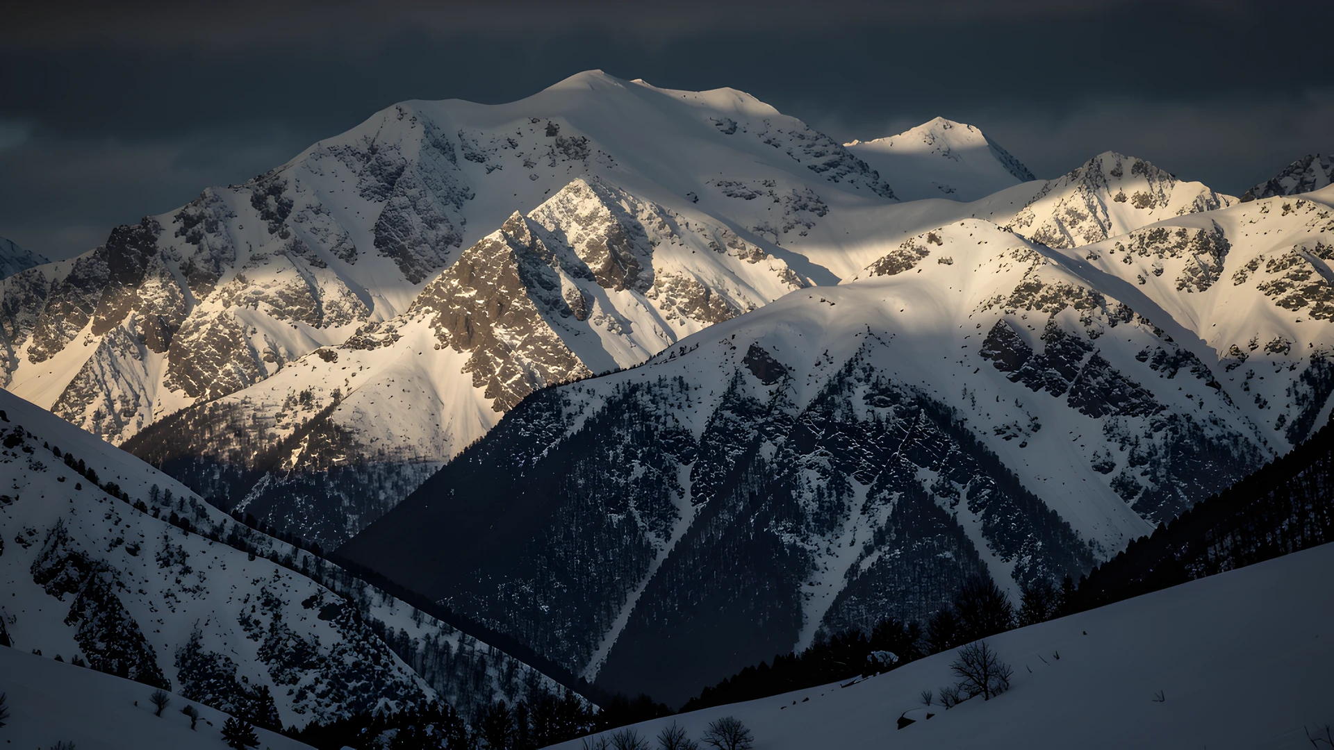 Mountain Snowfall
