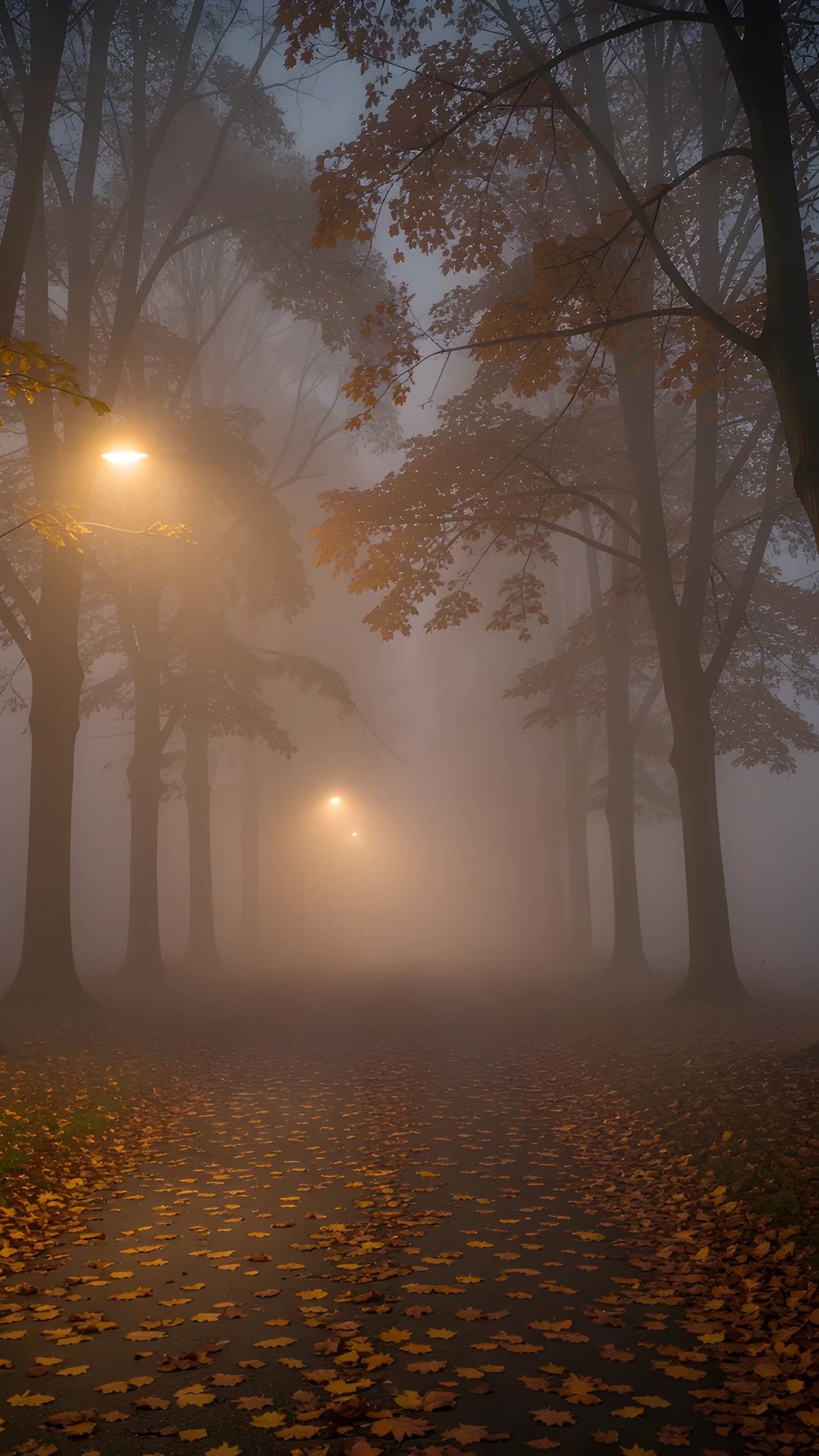 Foggy Forest Night