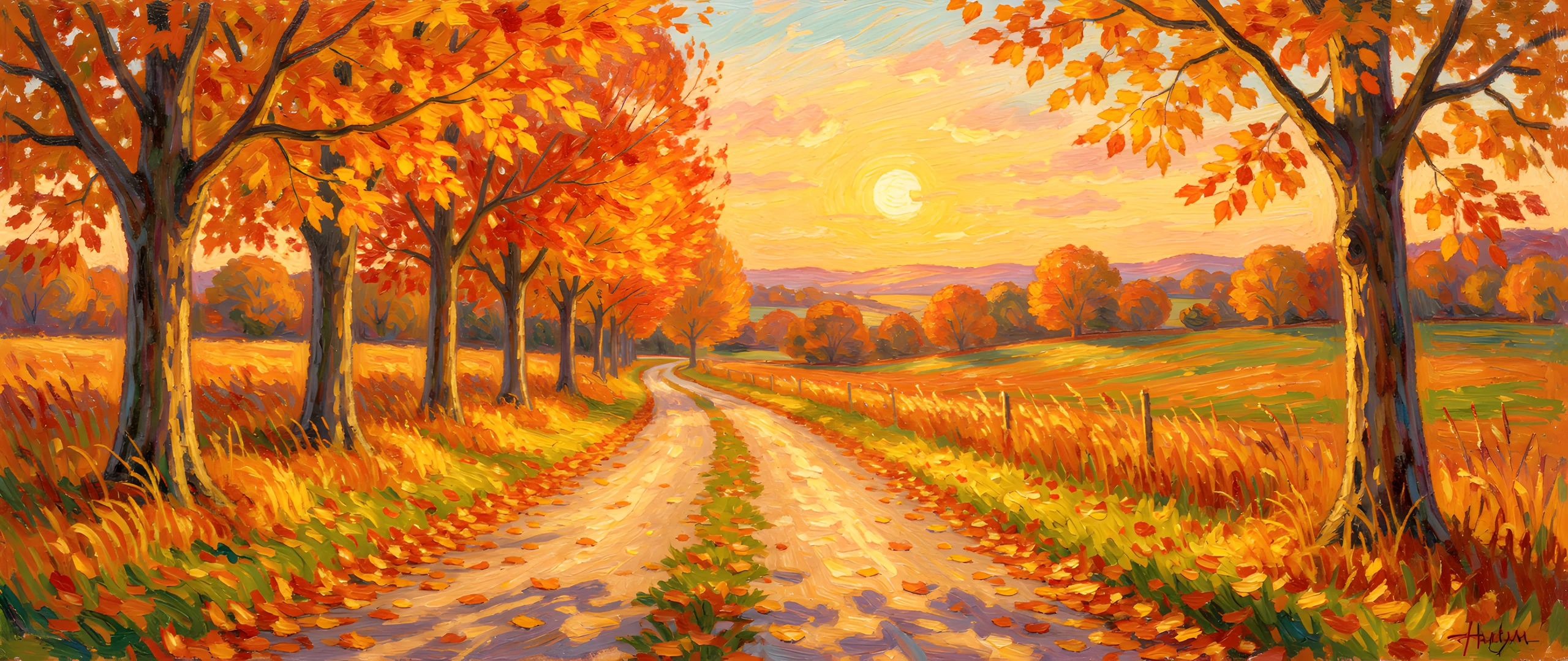 Golden Road Sunrise
