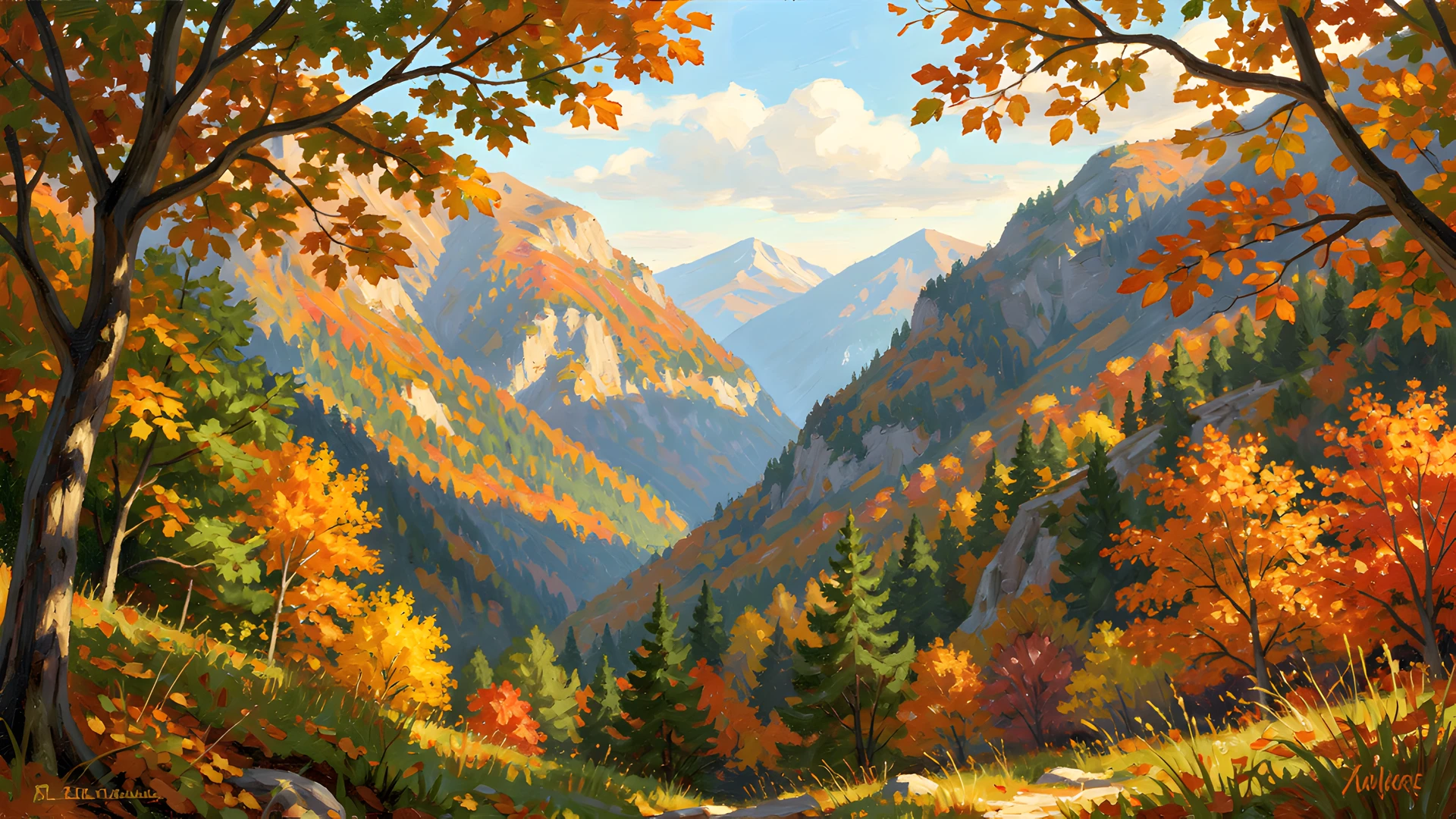 Golden Forest Glow