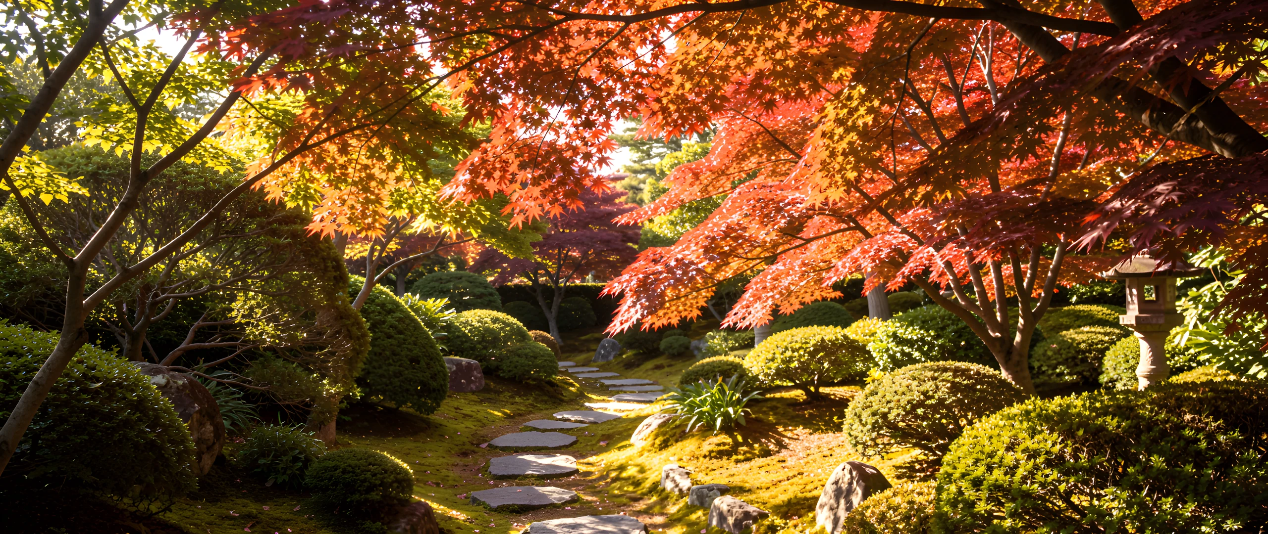 Forest Path Sunlit