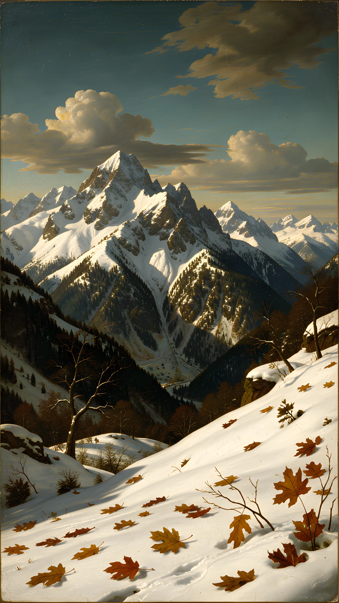 Frozen Golden Landscape