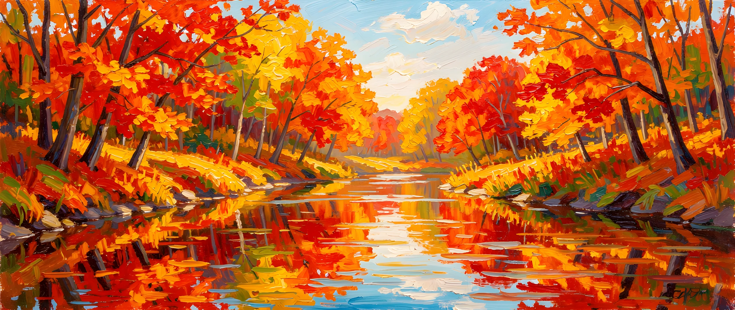 Autumn Brushstrokes