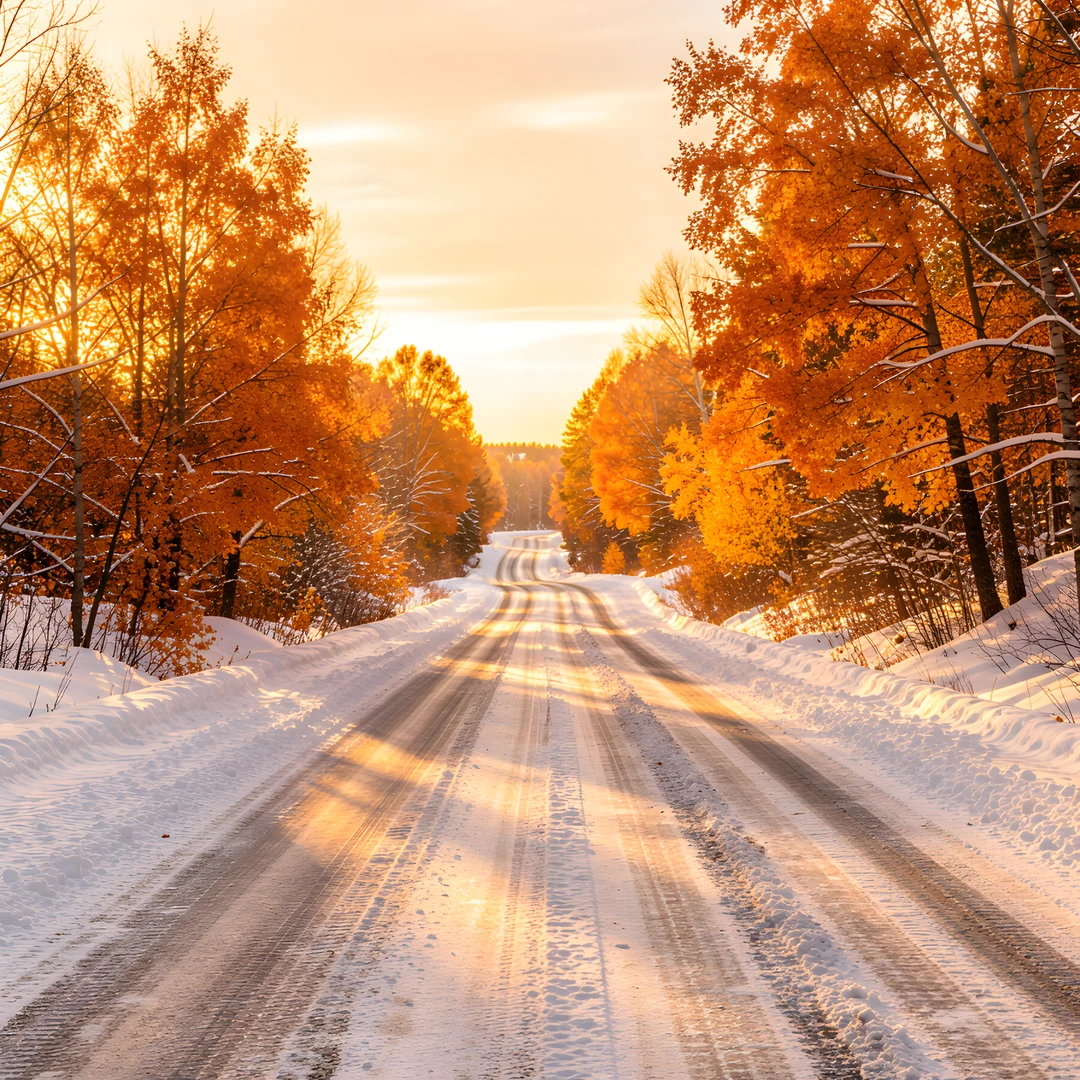 Snowy Mountain Road