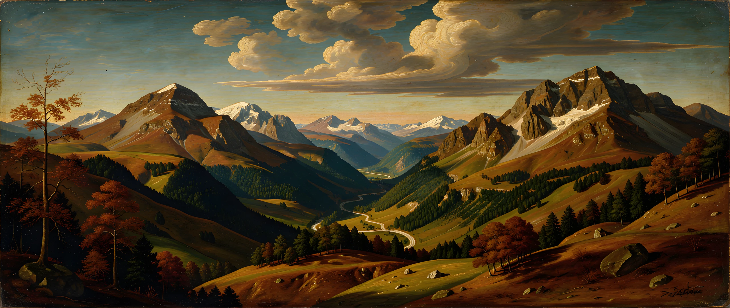Autumn Landscape Sunset
